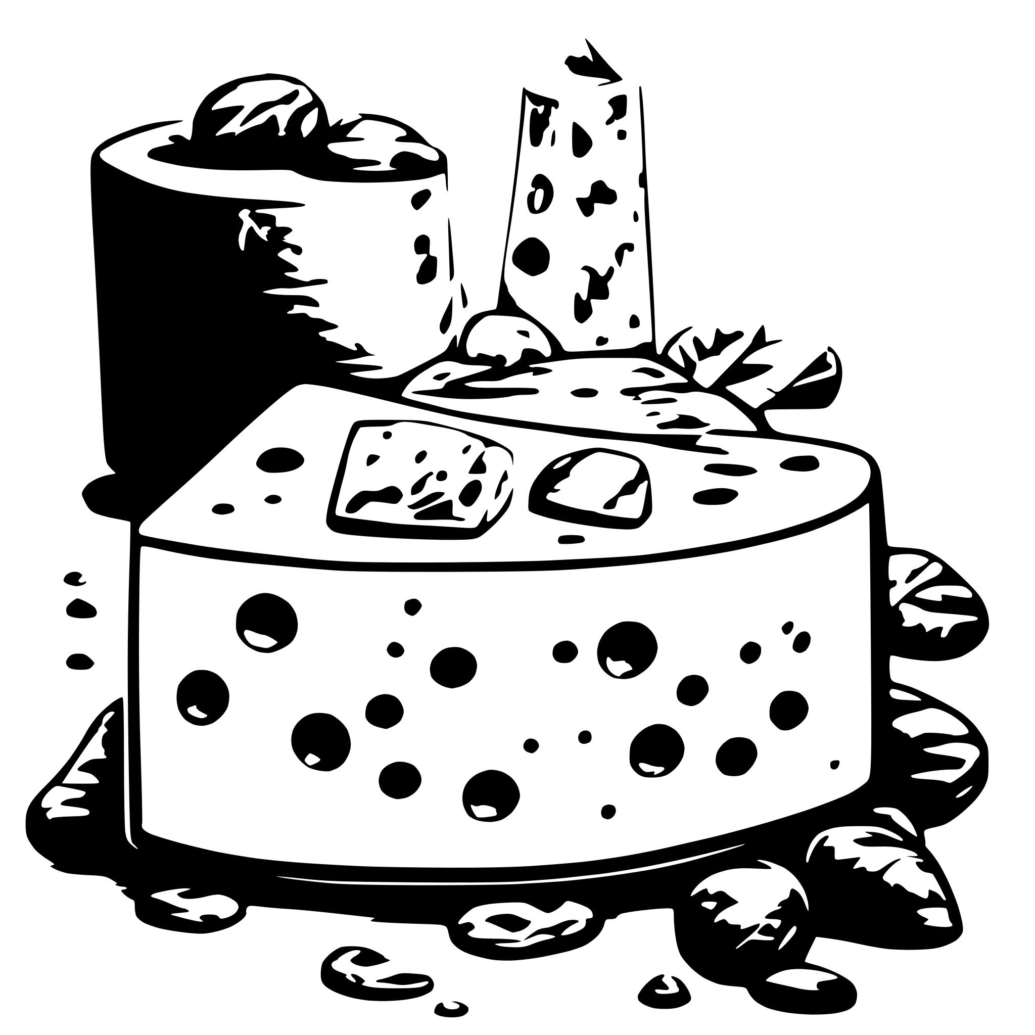 AI-generated SVG of a cheese