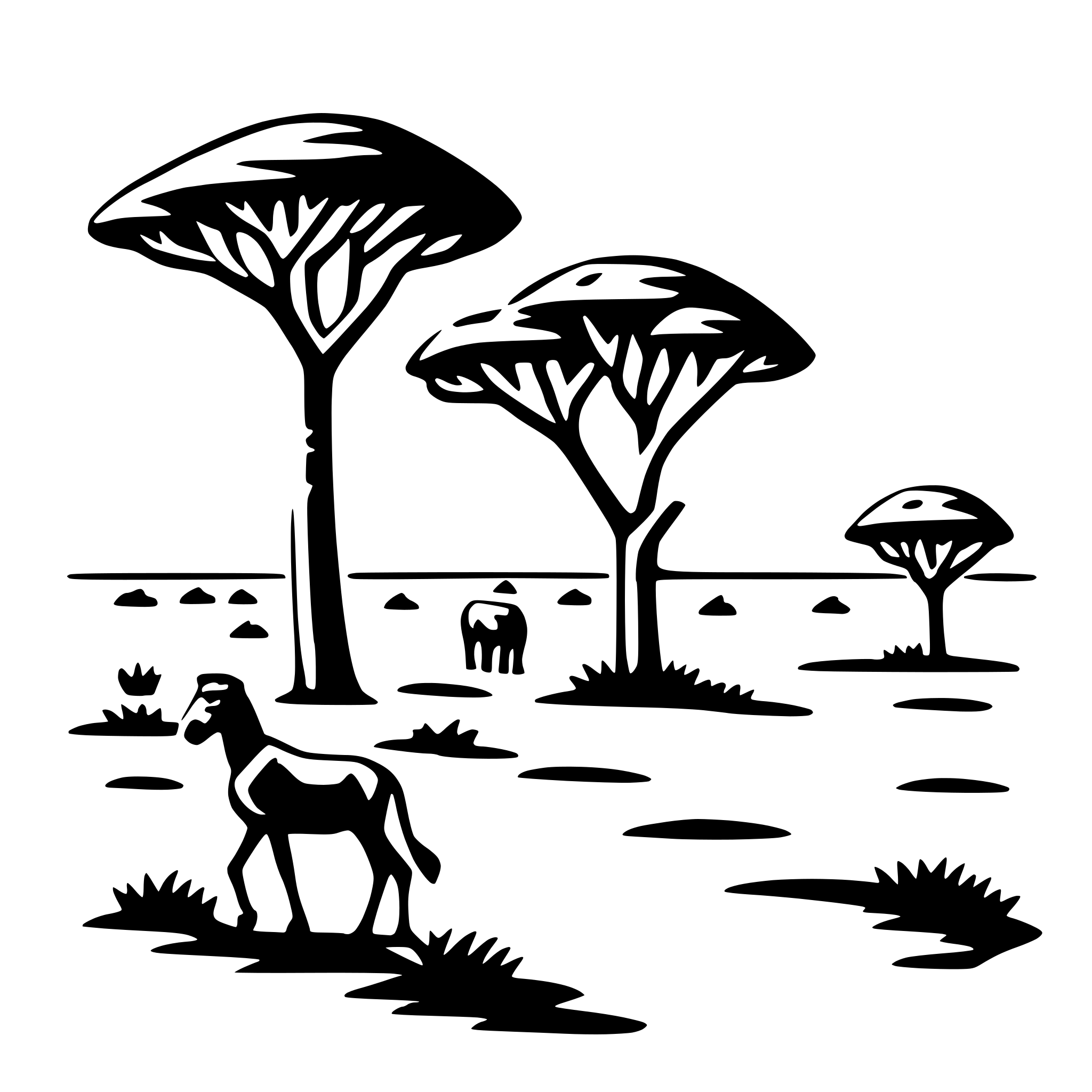 AI-generated SVG of 'serengeti national park'