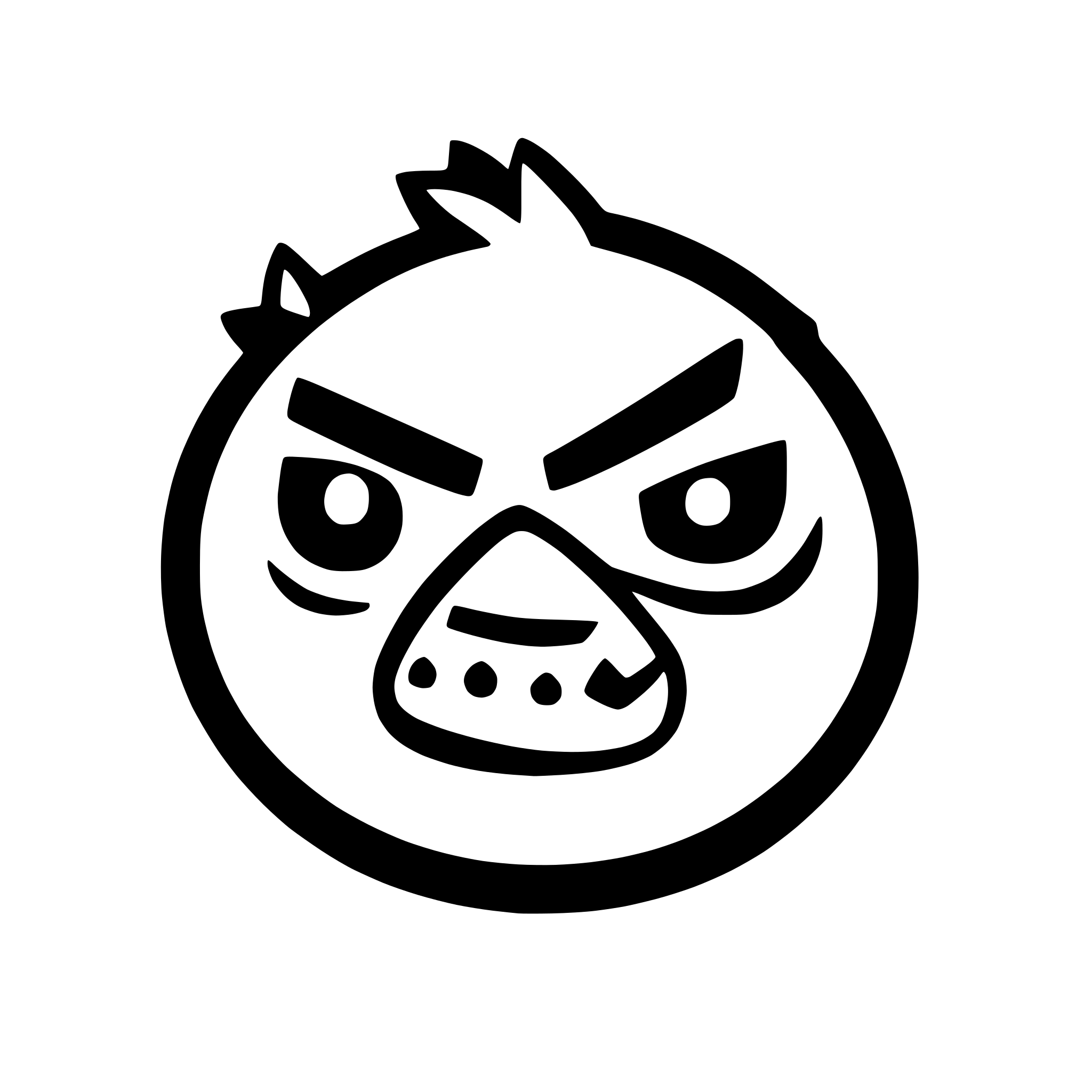 AI-generated SVG of 'icon angry birds'