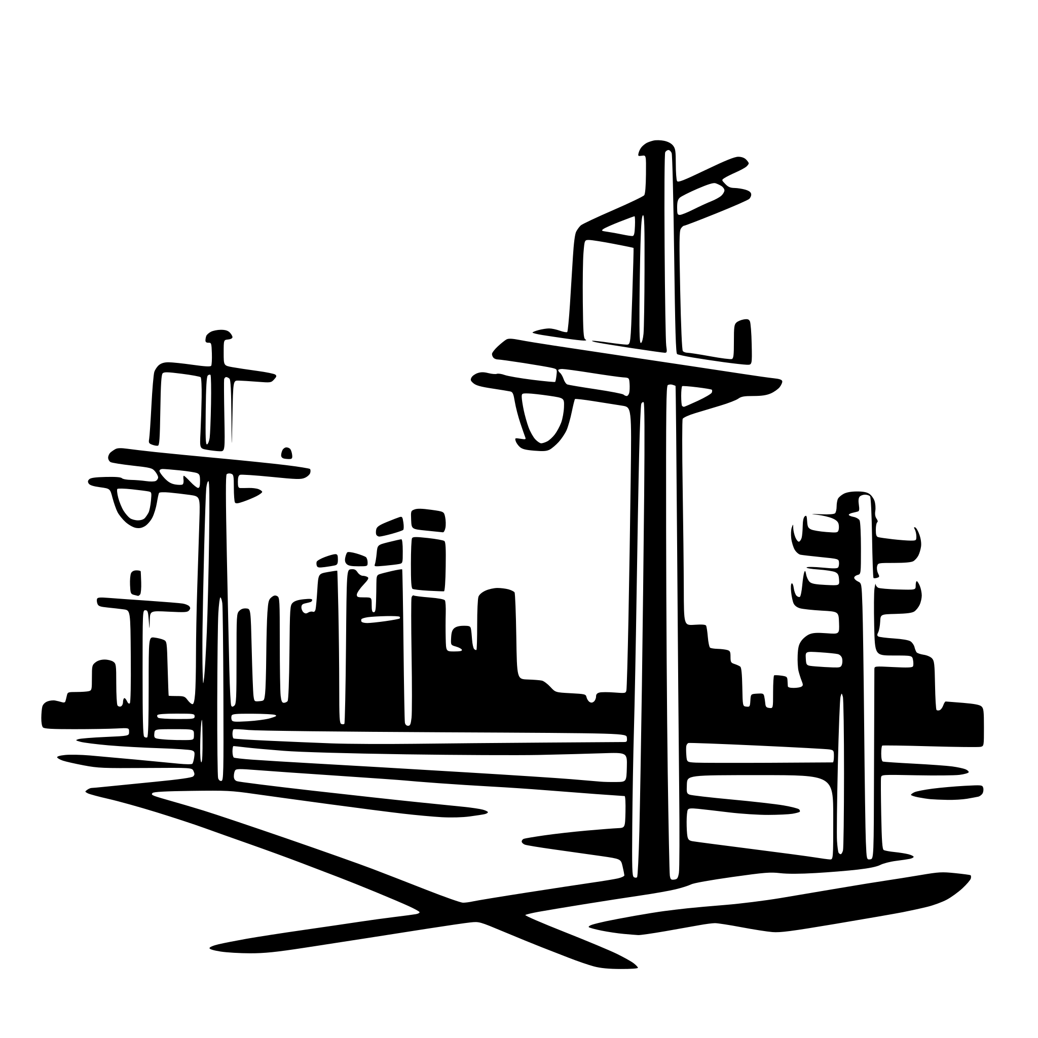 AI-generated SVG of a electric grid pictogram