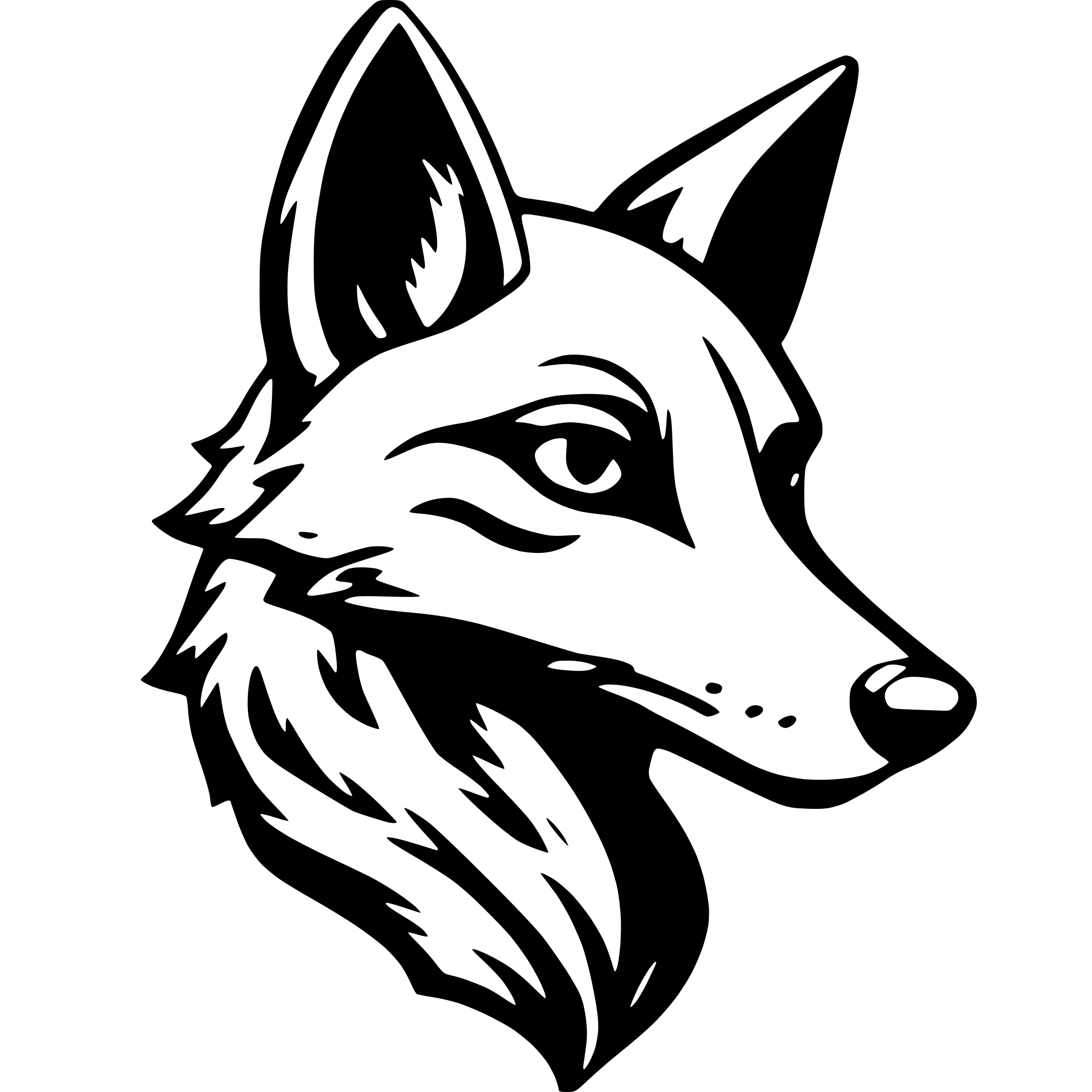 AI-generated SVG of 'tattoo sly fox'