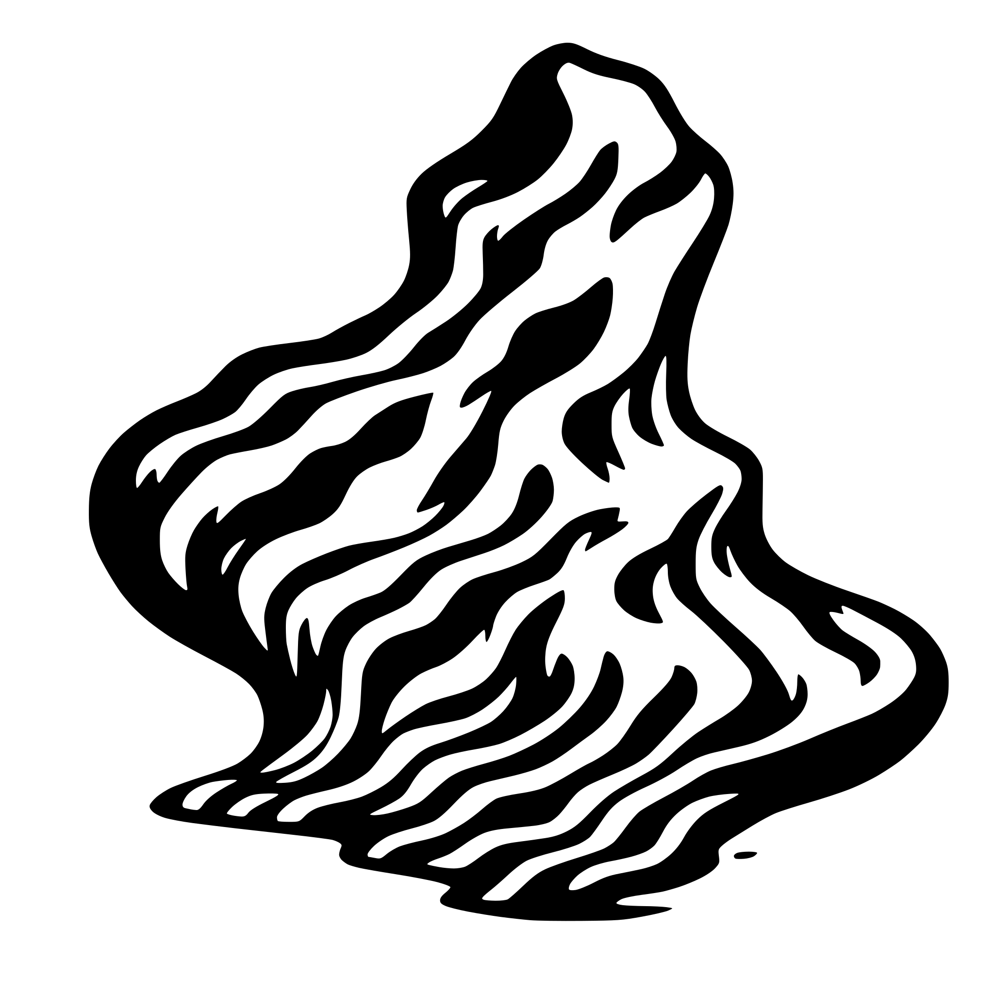 AI-generated SVG of 'a liquid shape abastract'