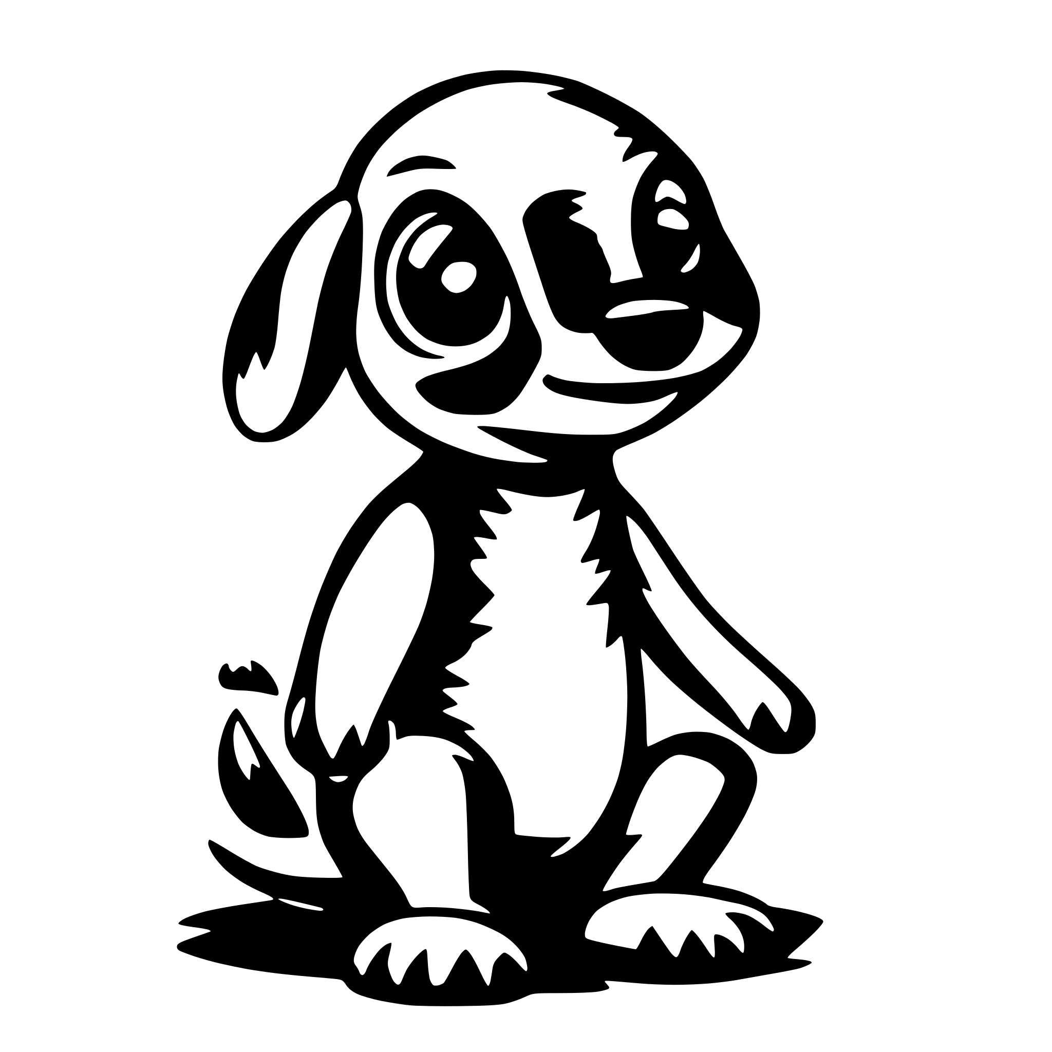 AI-generated SVG of 'stitch'