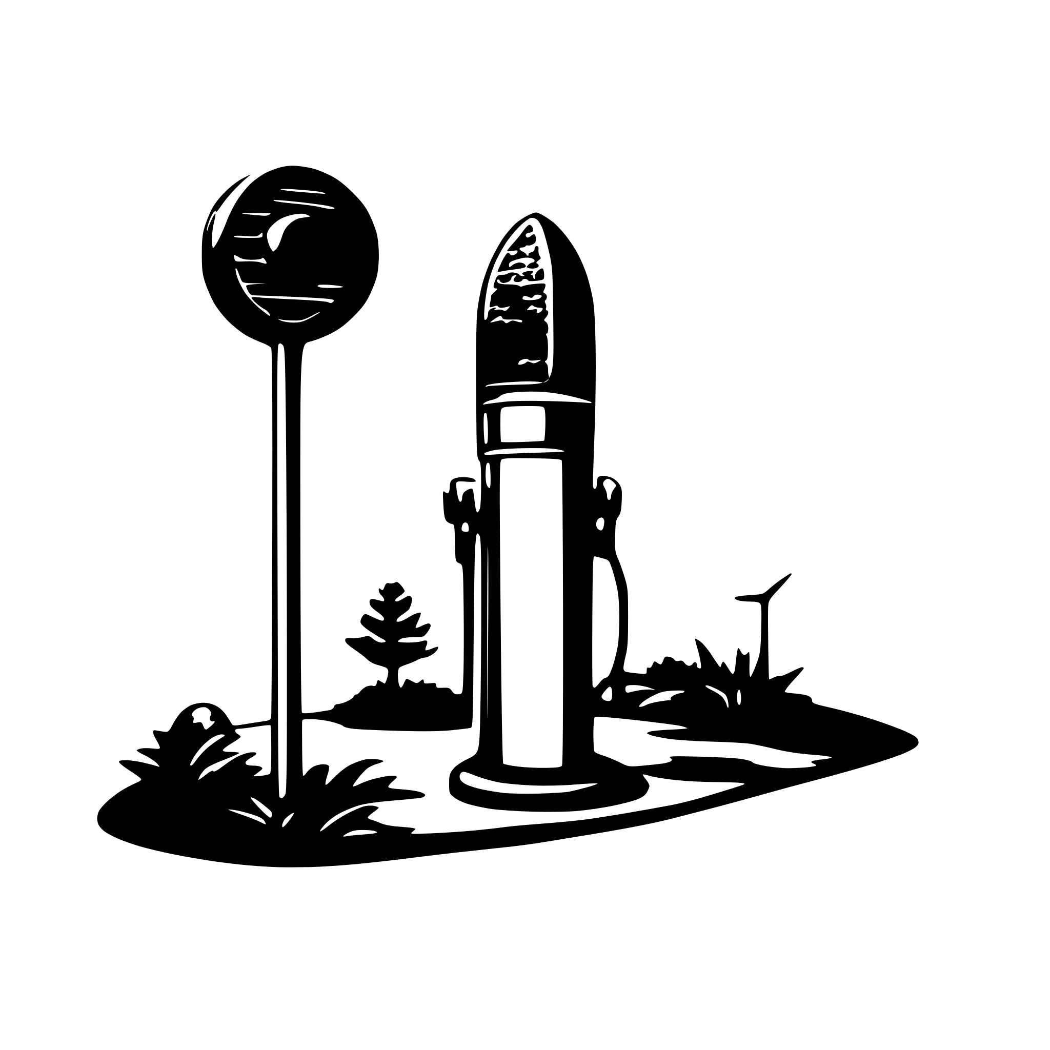 AI-generated SVG of 'podcast guia bussola'