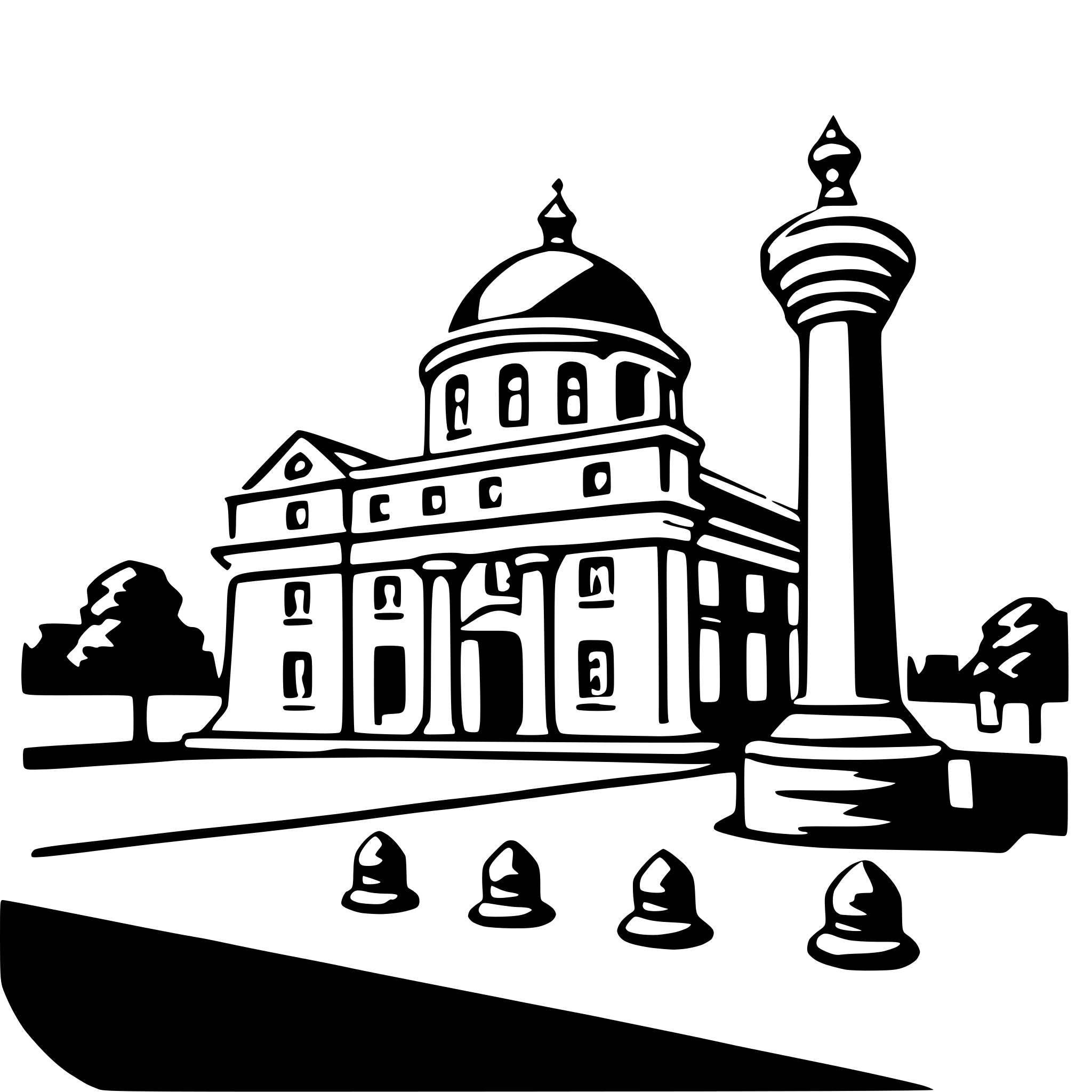 AI-generated SVG of 'louvre museum'