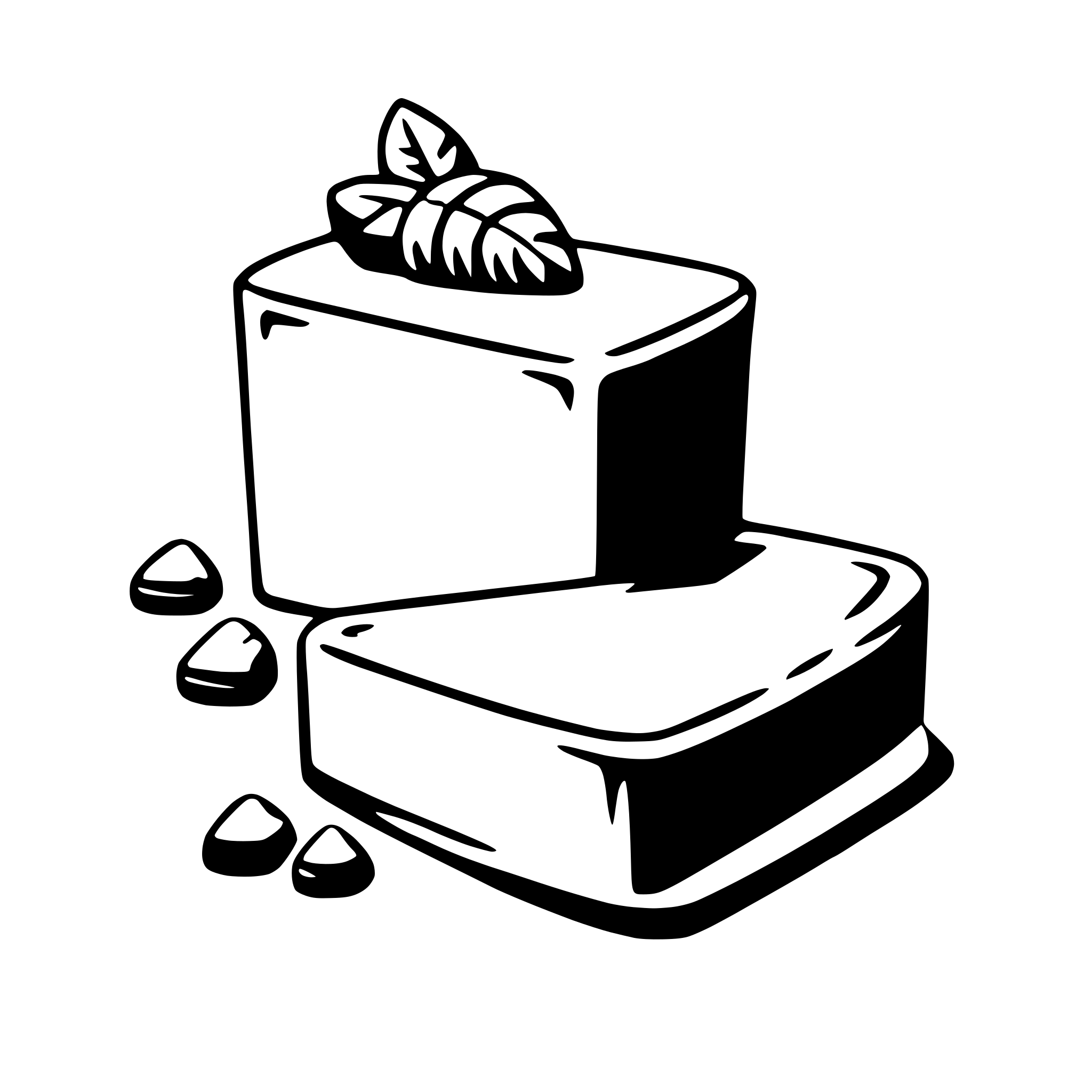 AI-generated SVG of a butter