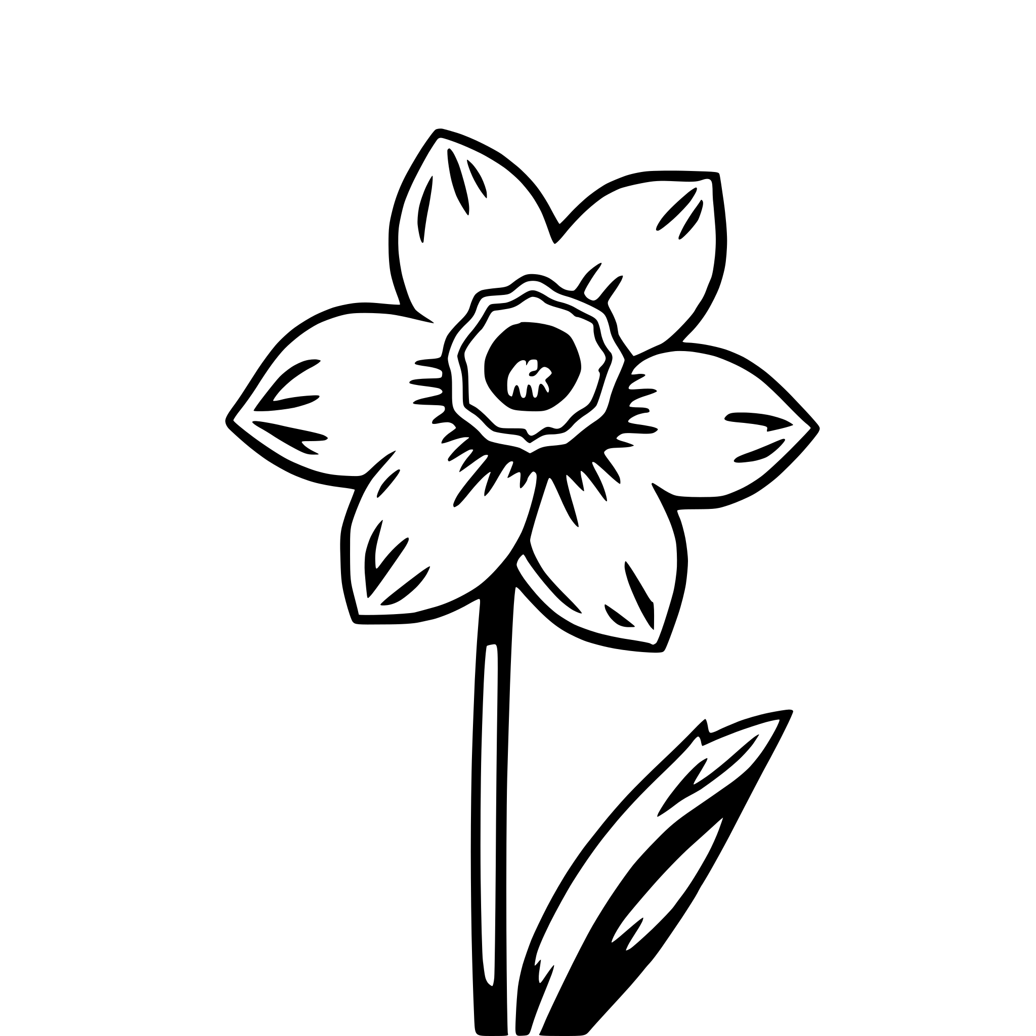 AI-generated SVG of 'daffodil'