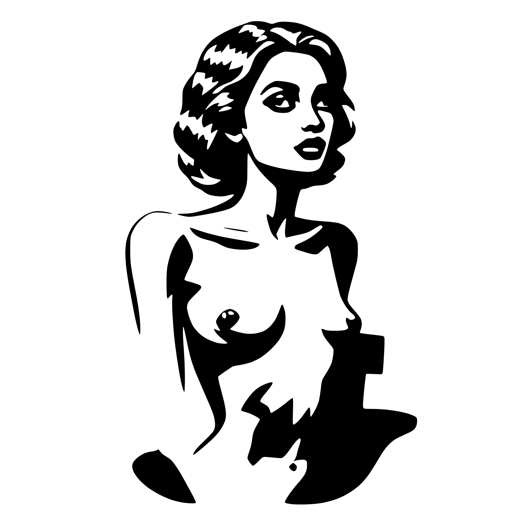 AI-generated SVG of a nude woman