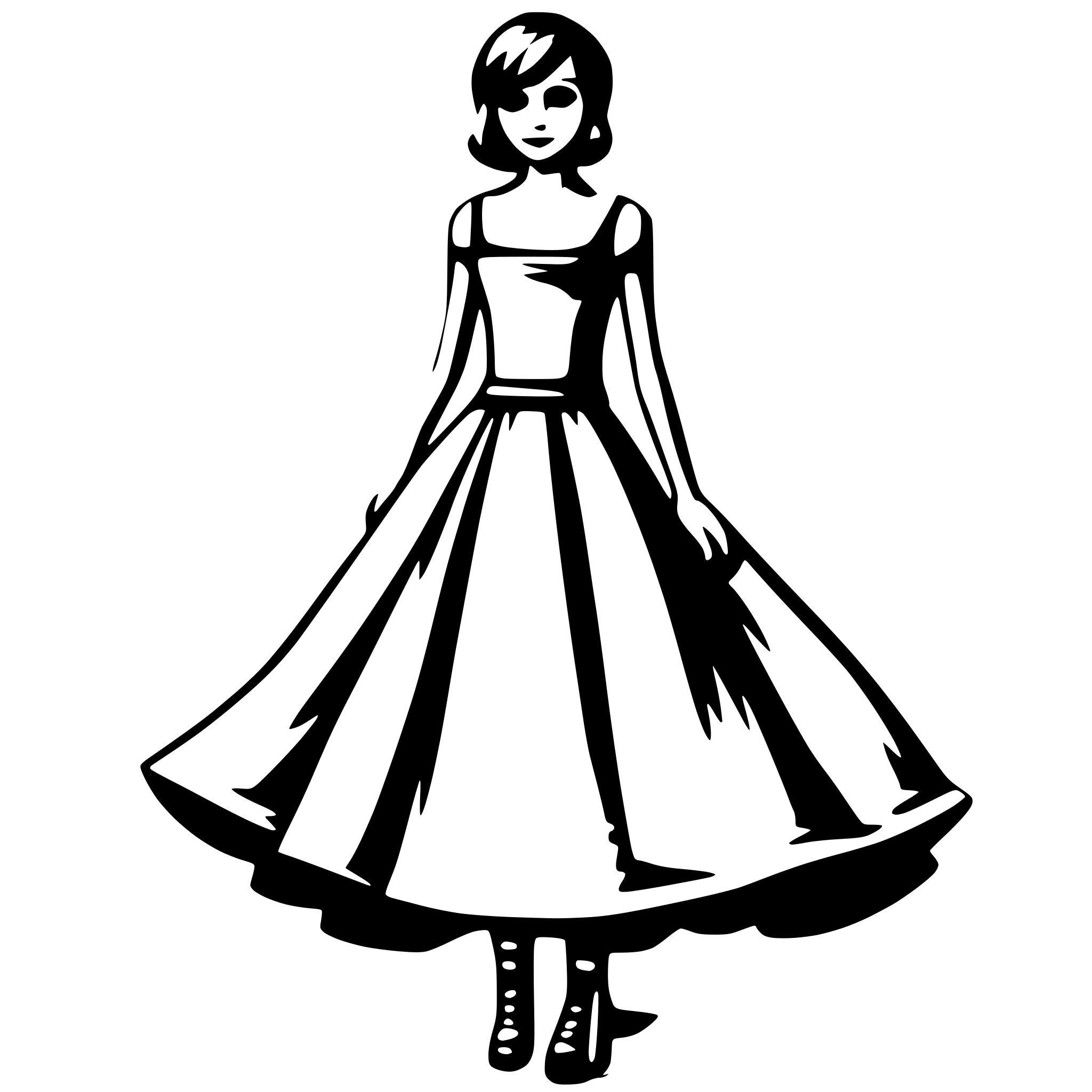 AI-generated SVG of 'Dress'