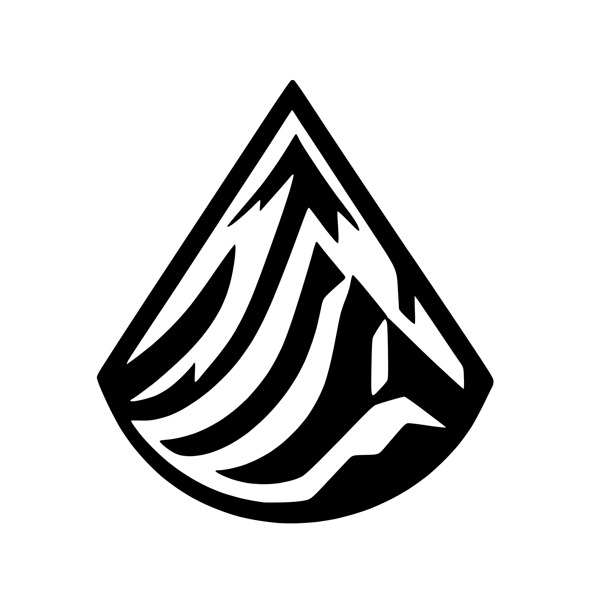 AI-generated SVG of a geometric mountain with rising sun