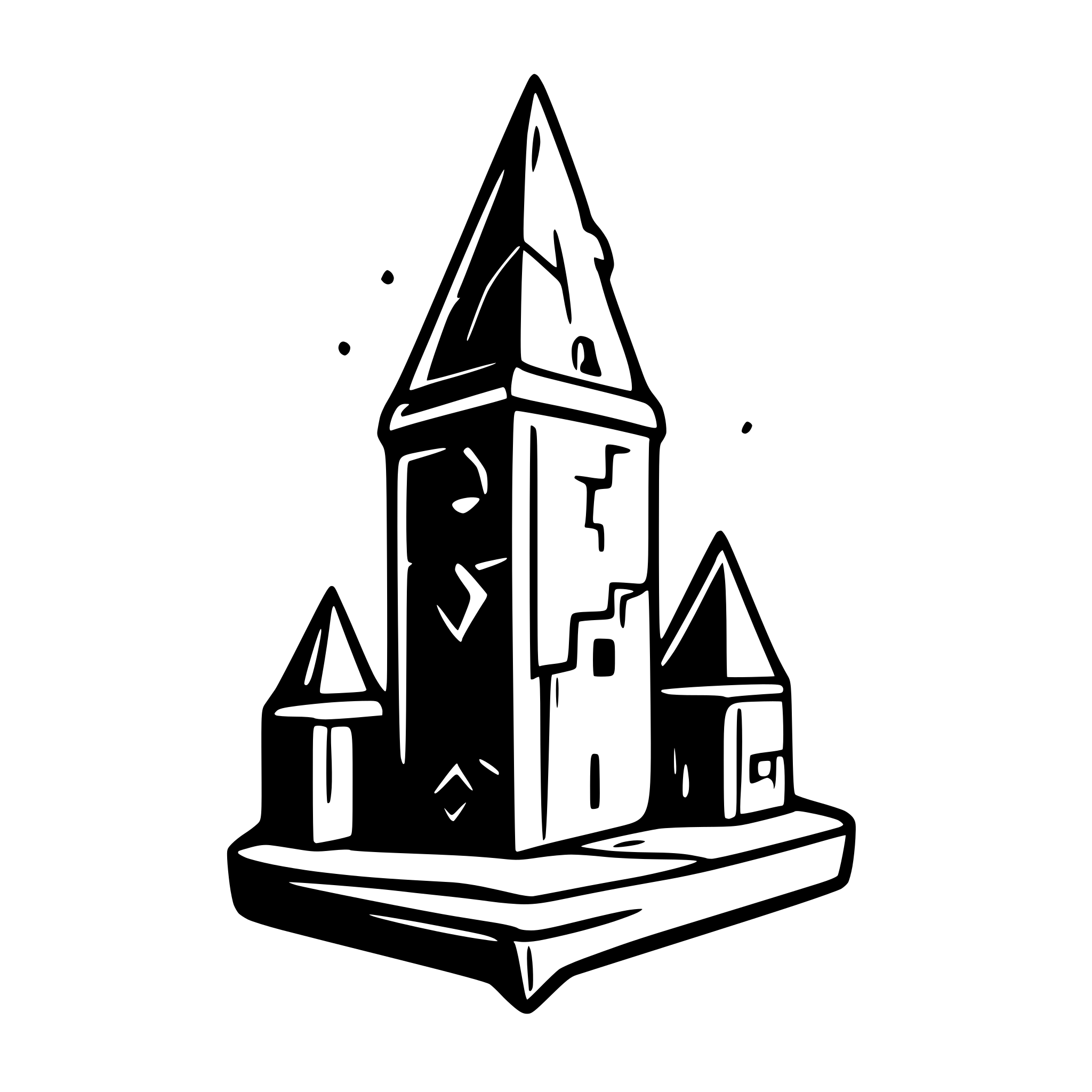 AI-generated SVG of 'dungeons and dragon dungeon maser logo'