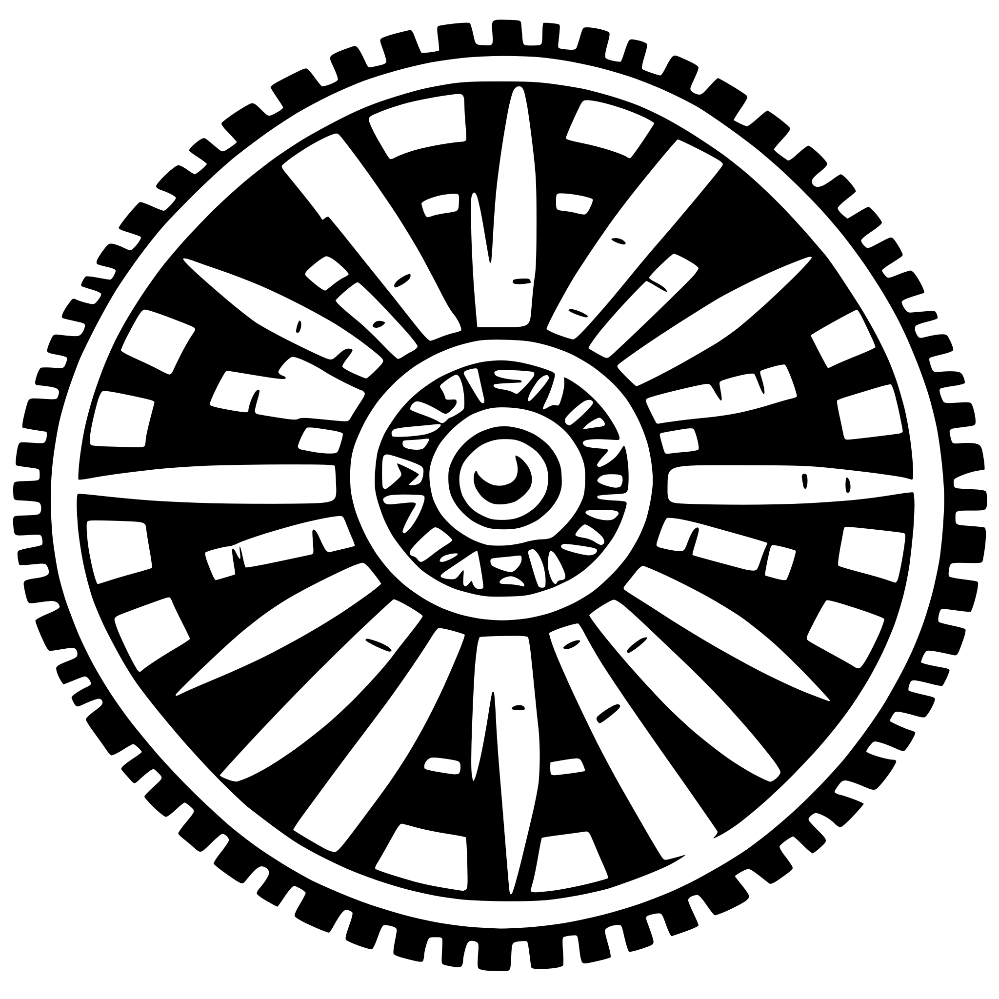 AI-generated SVG of a tribal circlular design