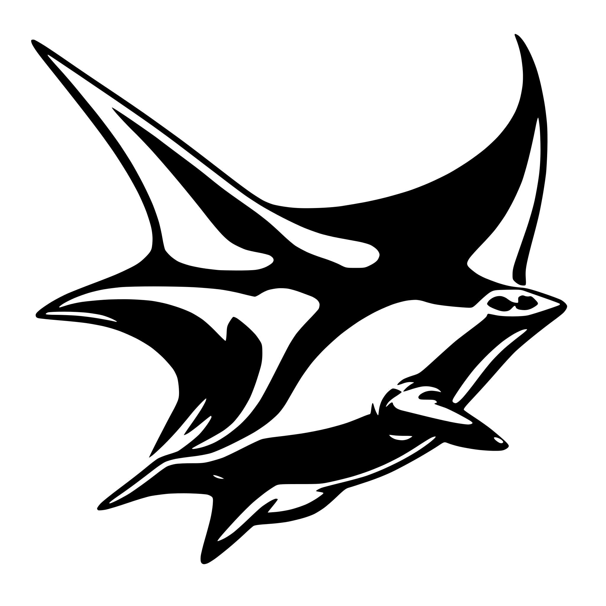 AI-generated SVG of a manta ray