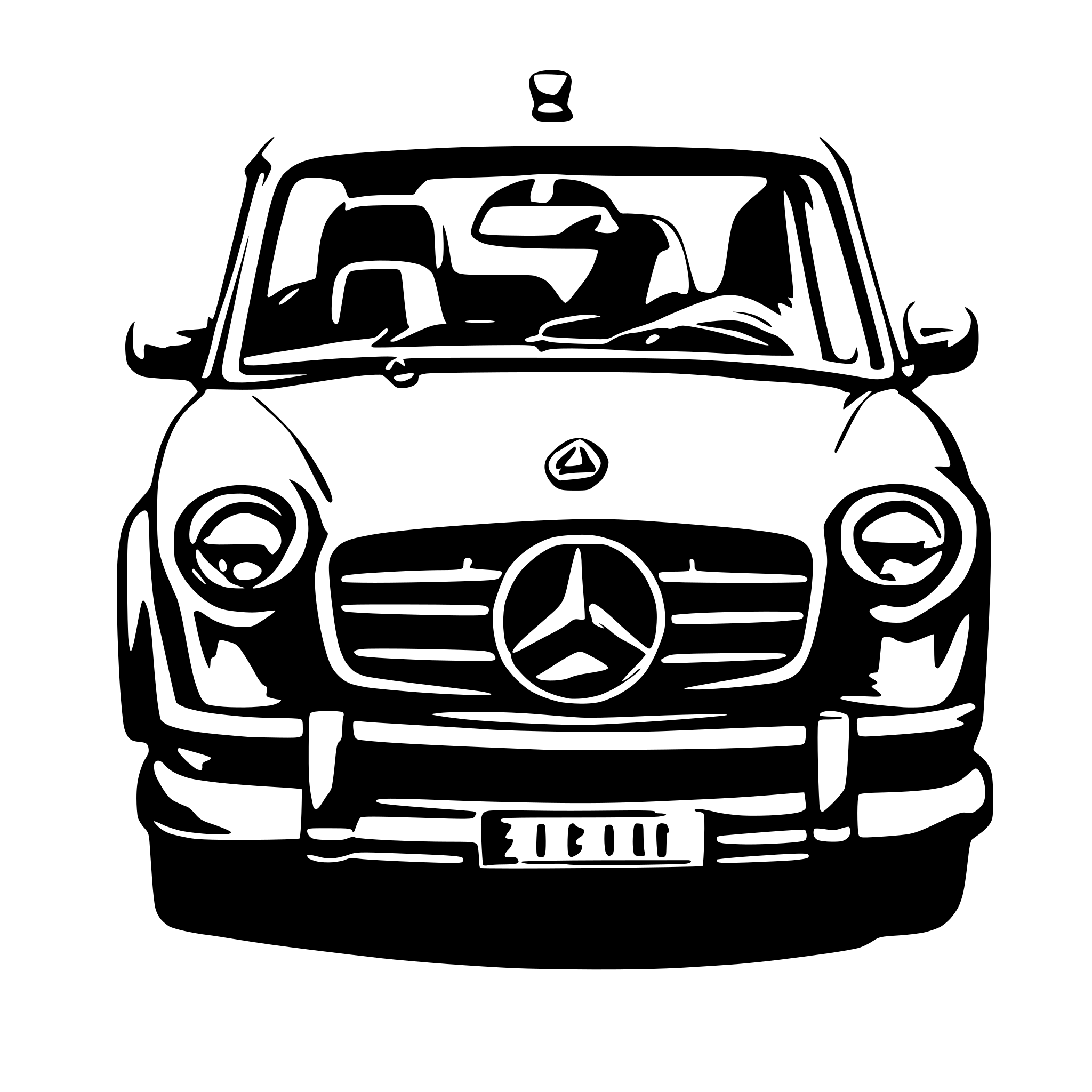AI-generated SVG of 'mercedes benz stern'