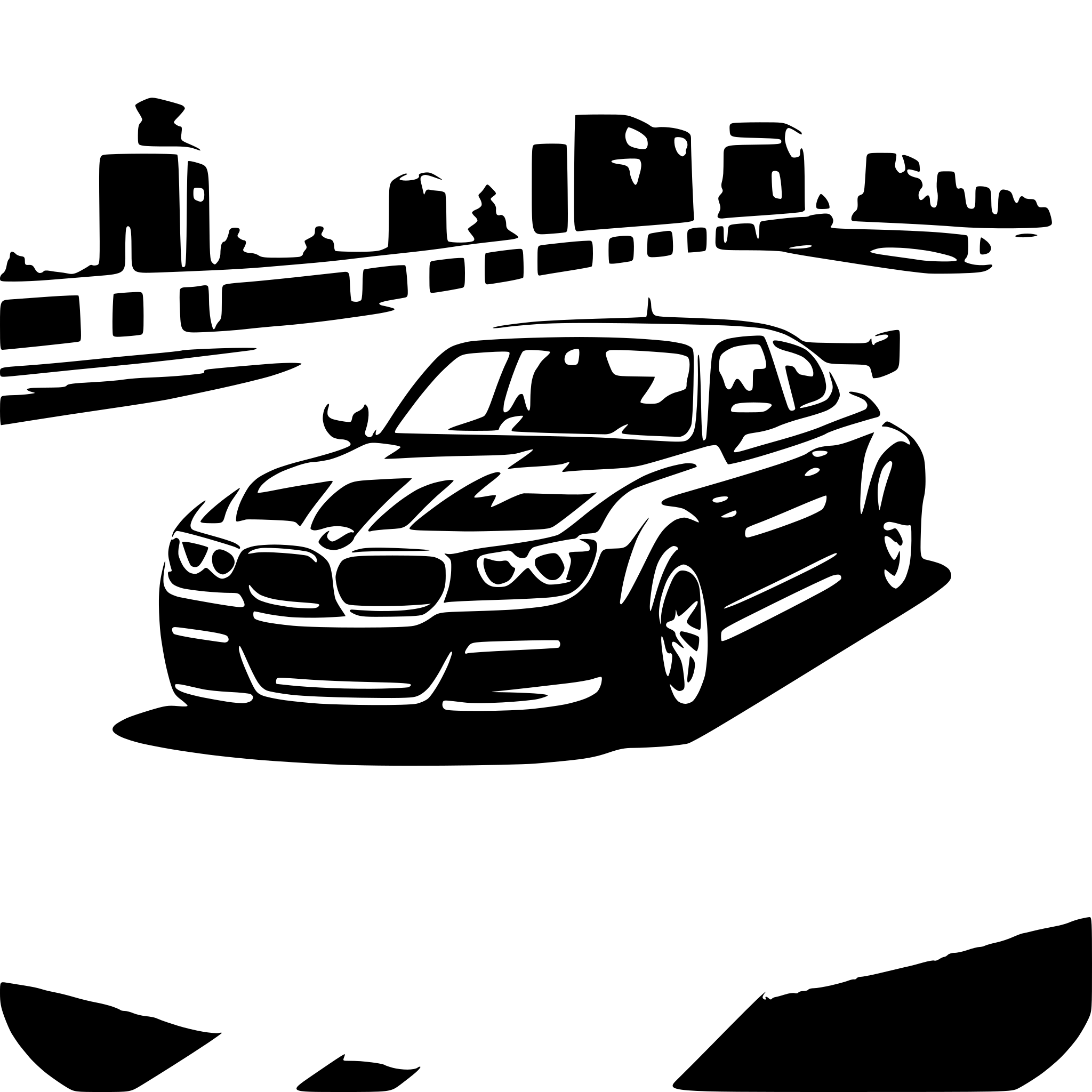 AI-generated SVG of a A BMW car crossing the finish line in a race. The finish line is the main focus of the image. The scene is dynamic but minimalistic, with no background, no shadows, and a clean, simple style. AI-generated SVG of a A BMW car crossing the finish line in a race. The finish line is the main focus of the image. The scene is dynamic but minimalistic, with no background, no shadows, and a clean, simple style.