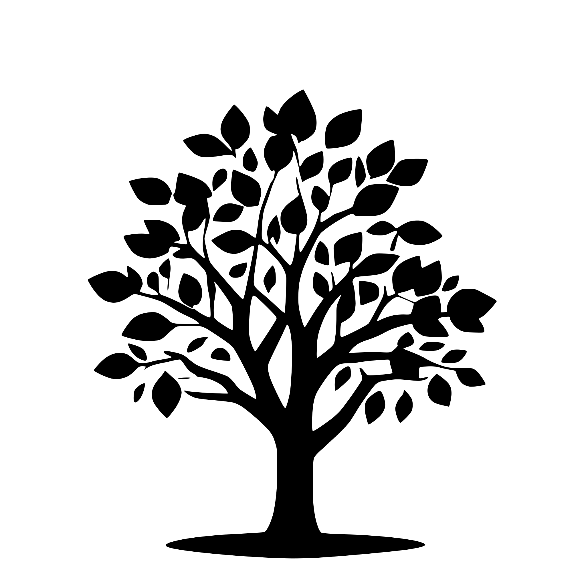 AI-generated SVG of a a tree with loads of branches and leaves