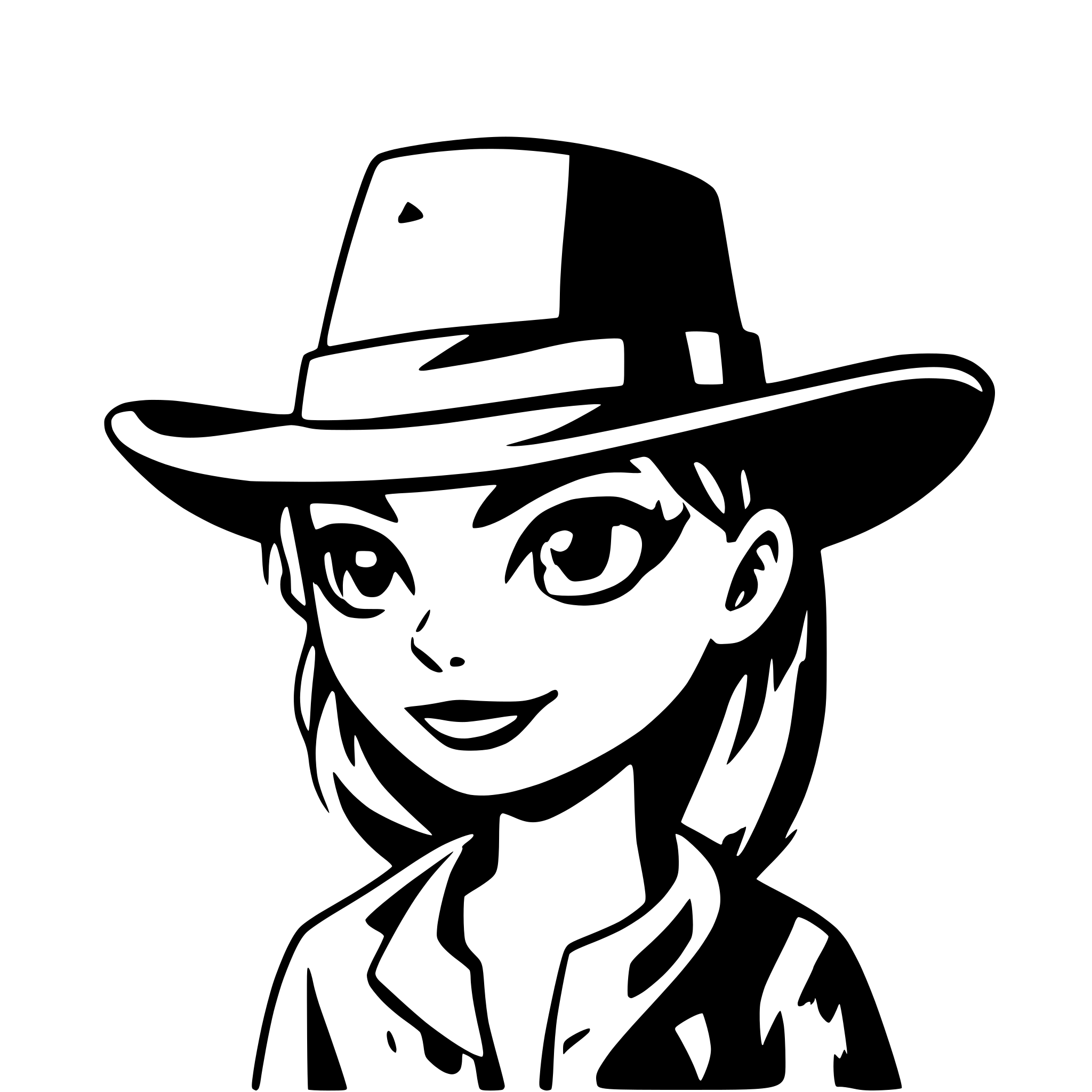 AI-generated SVG of a cowboy hat