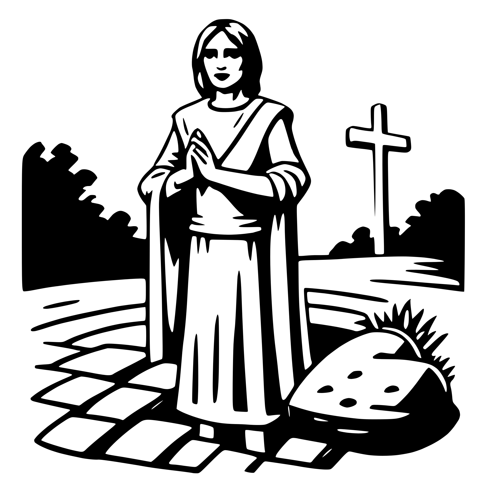 AI-generated SVG of 'resurrection'