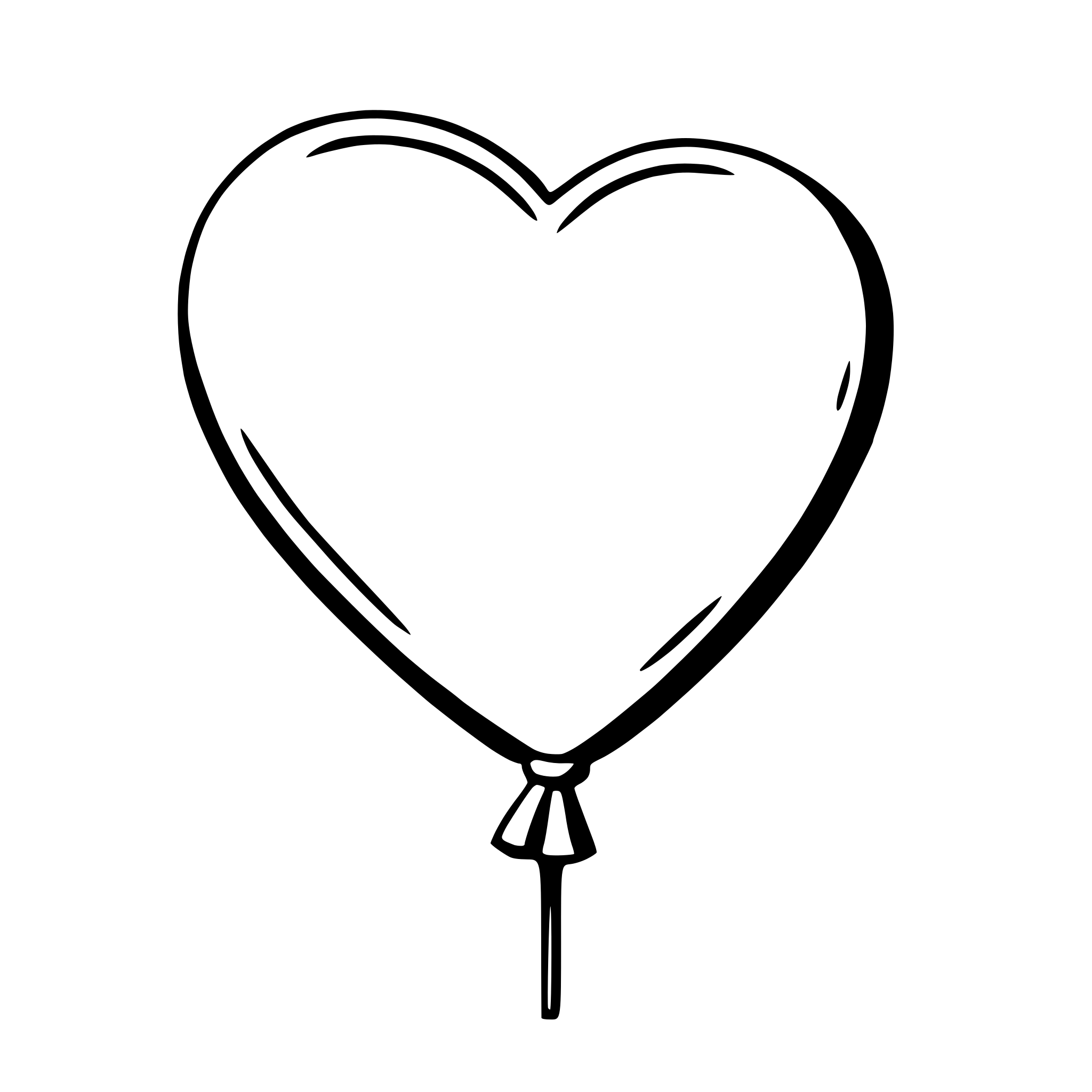 AI-generated SVG of 'heart-shaped balloon'