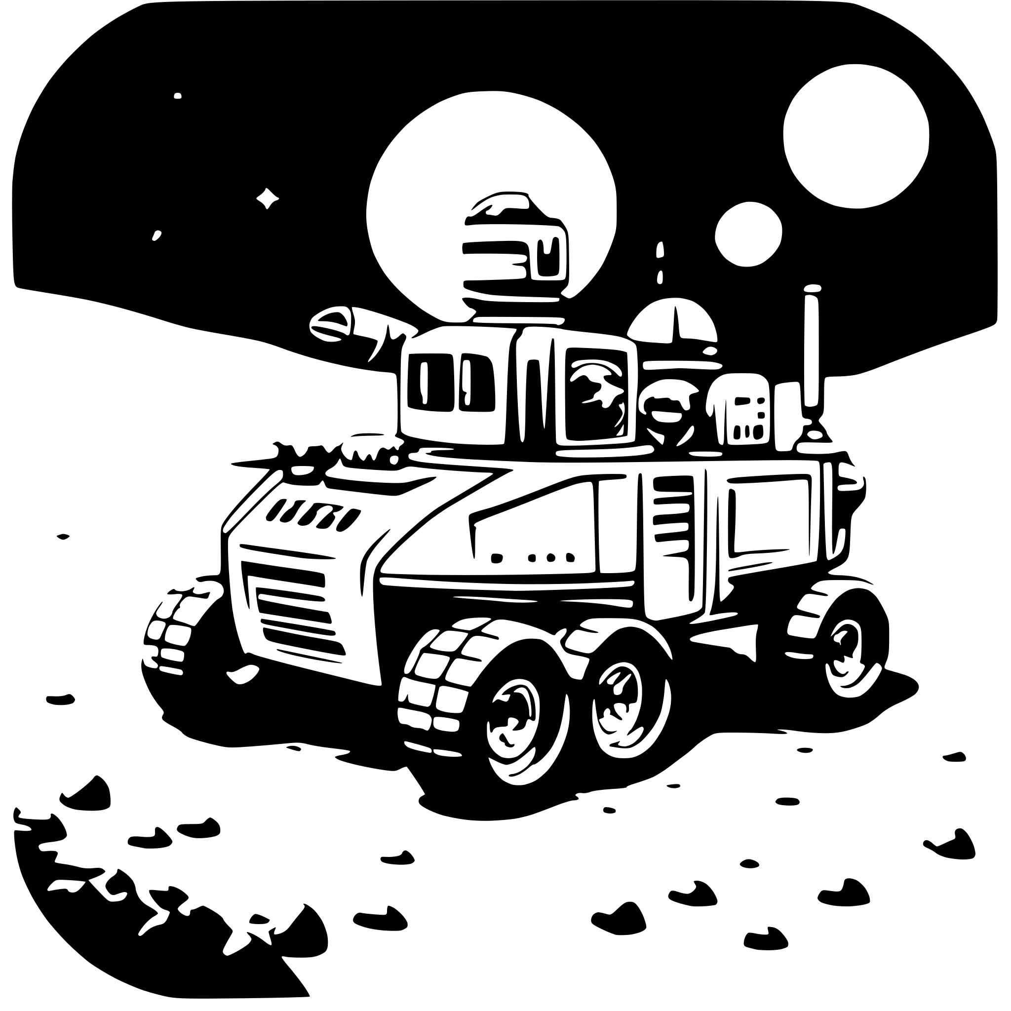AI-generated SVG of 'lunar exploration rover'
