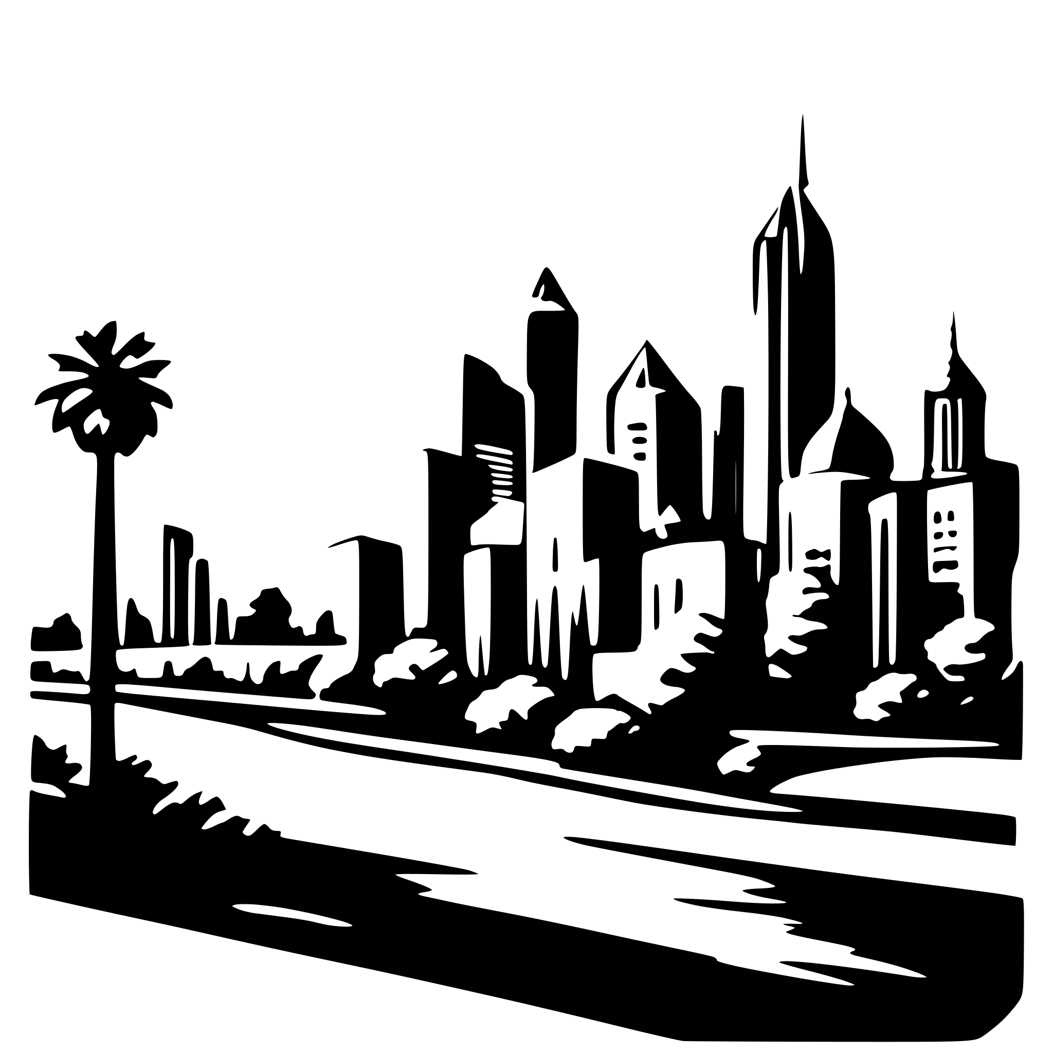 AI-generated SVG of a city skyline