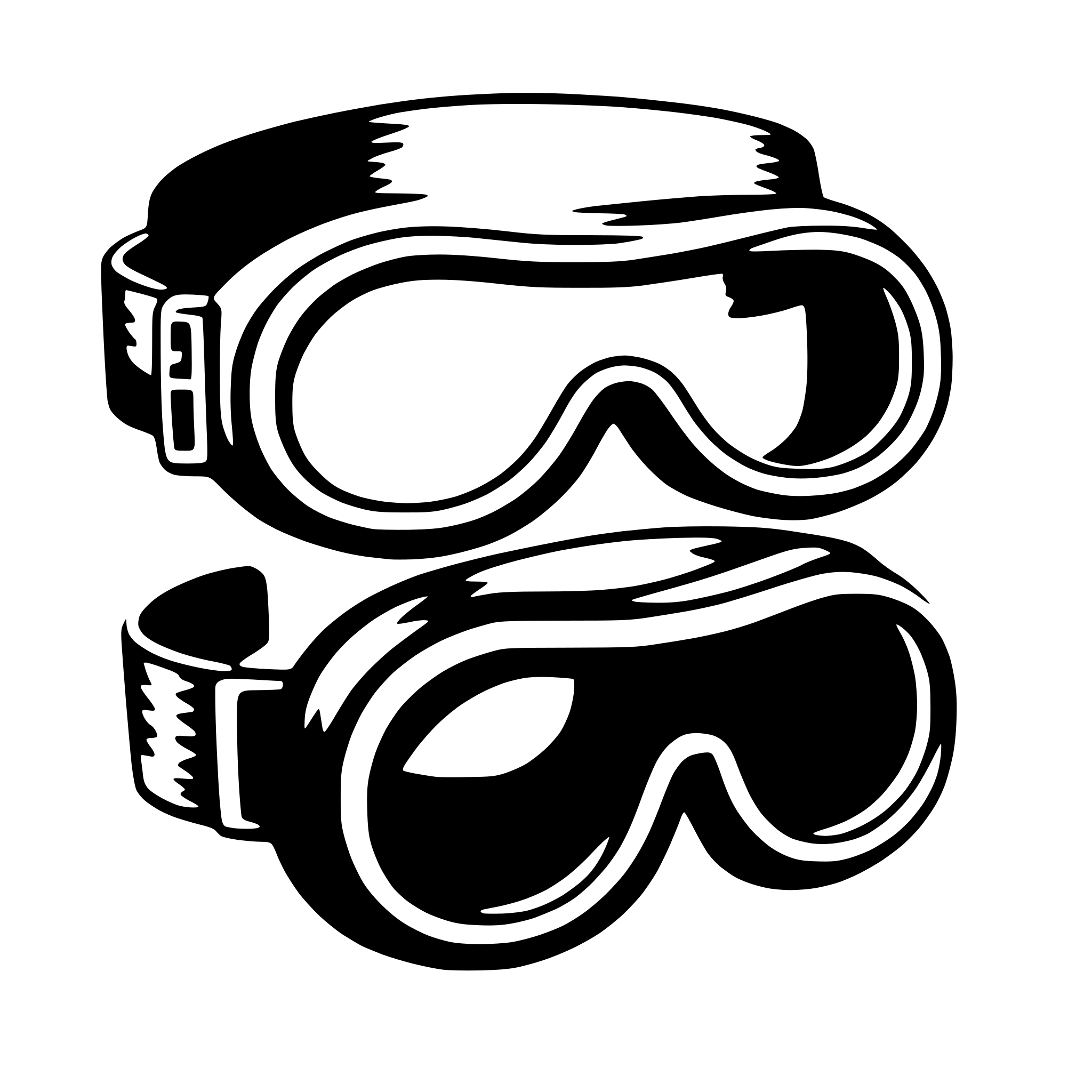 AI-generated SVG of a goggles