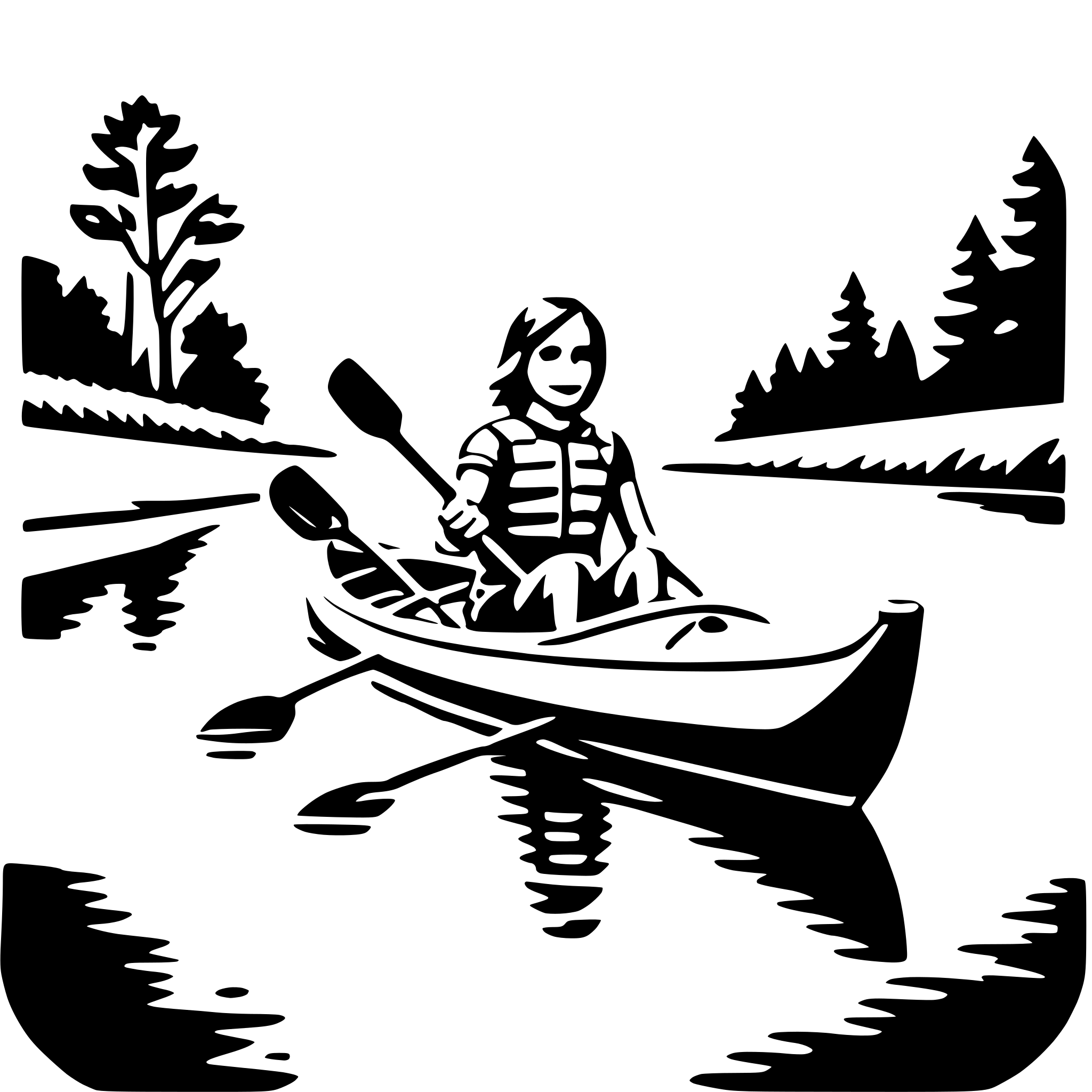 AI-generated SVG of 'river kayaking trip'