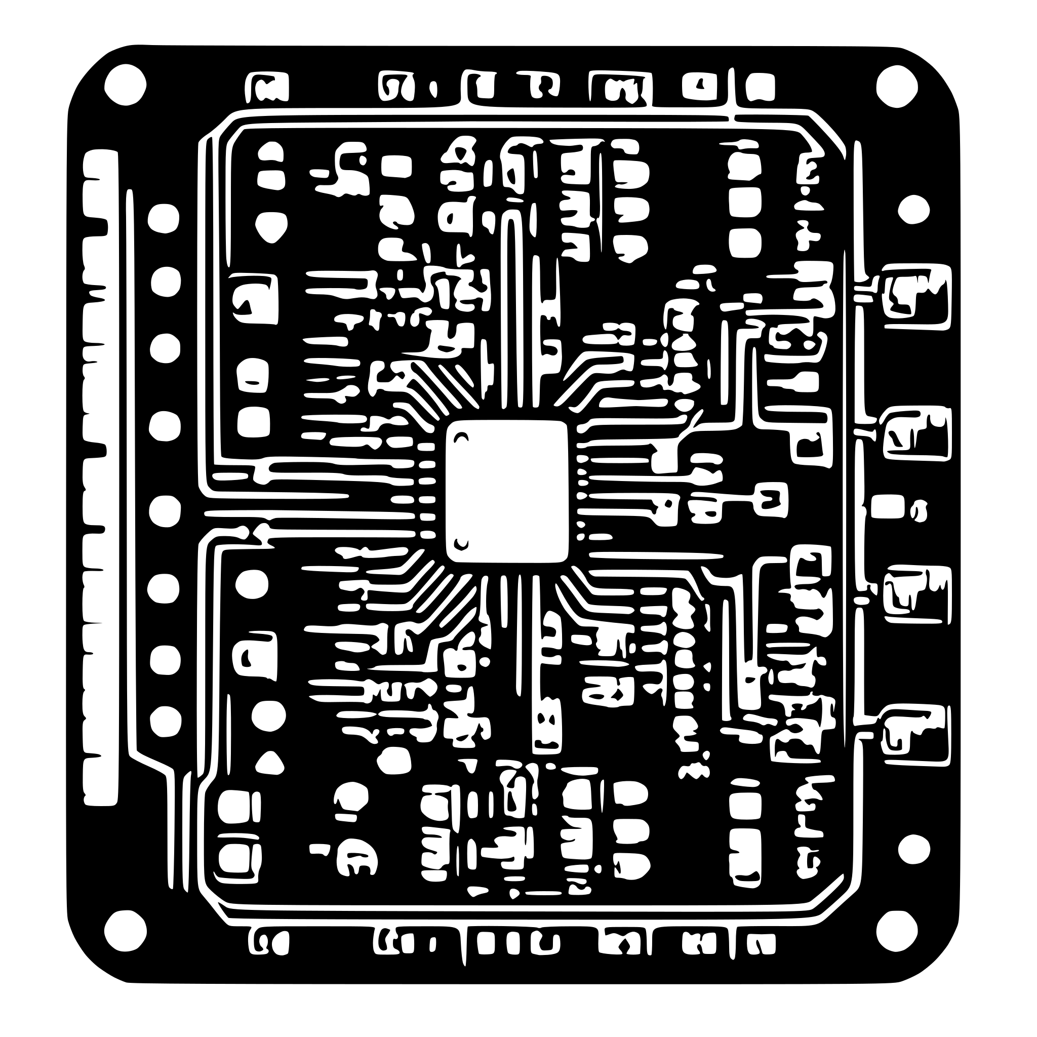 AI-generated SVG of a pcb schematic