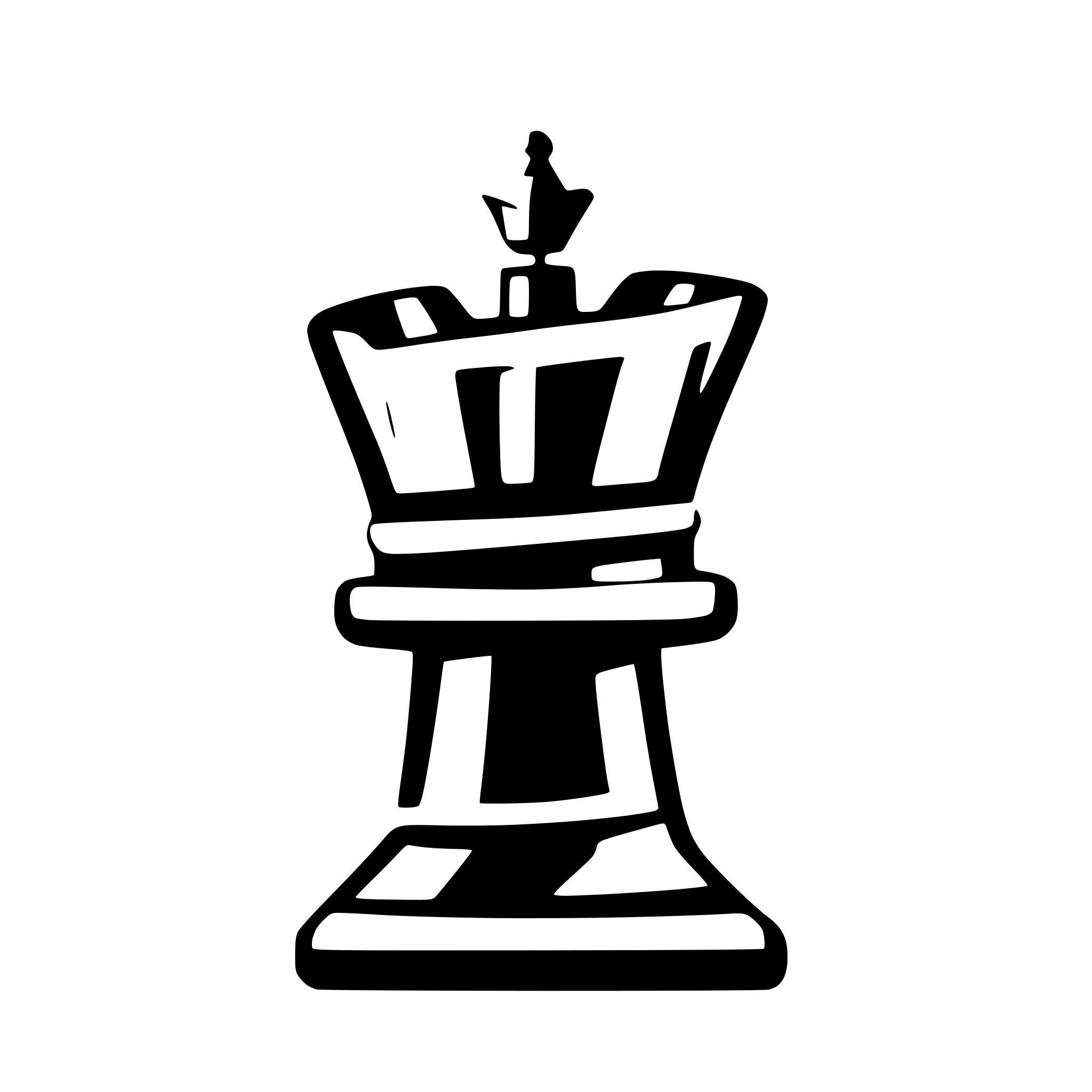 AI-generated SVG of a The queen in chess. Minimalism. Icon. Colourful.