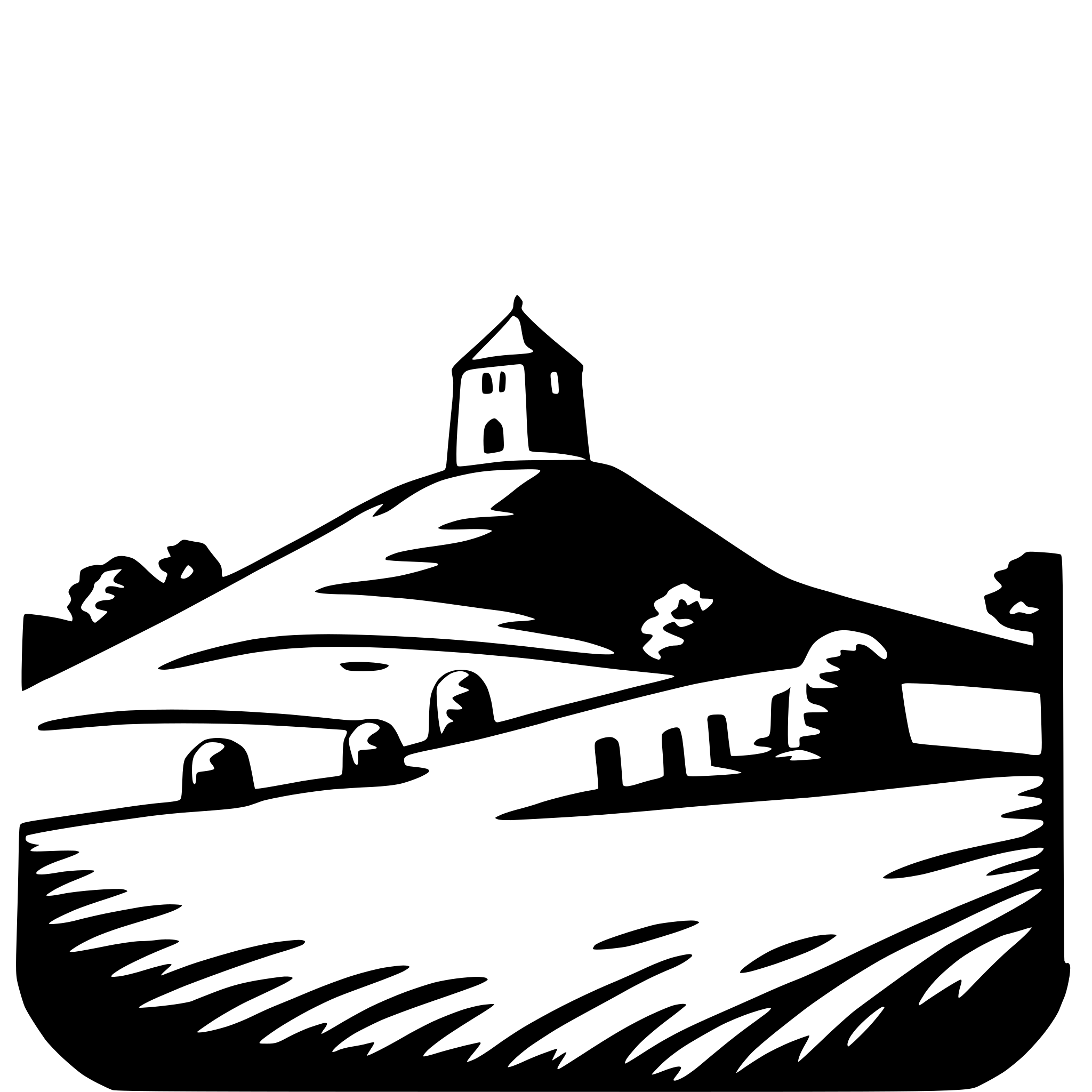 AI-generated SVG of 'glastonbury tor'