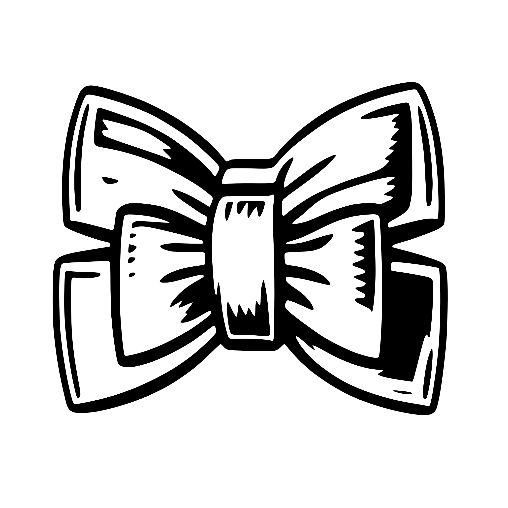 AI-generated SVG of 'bow tie for tatoo'