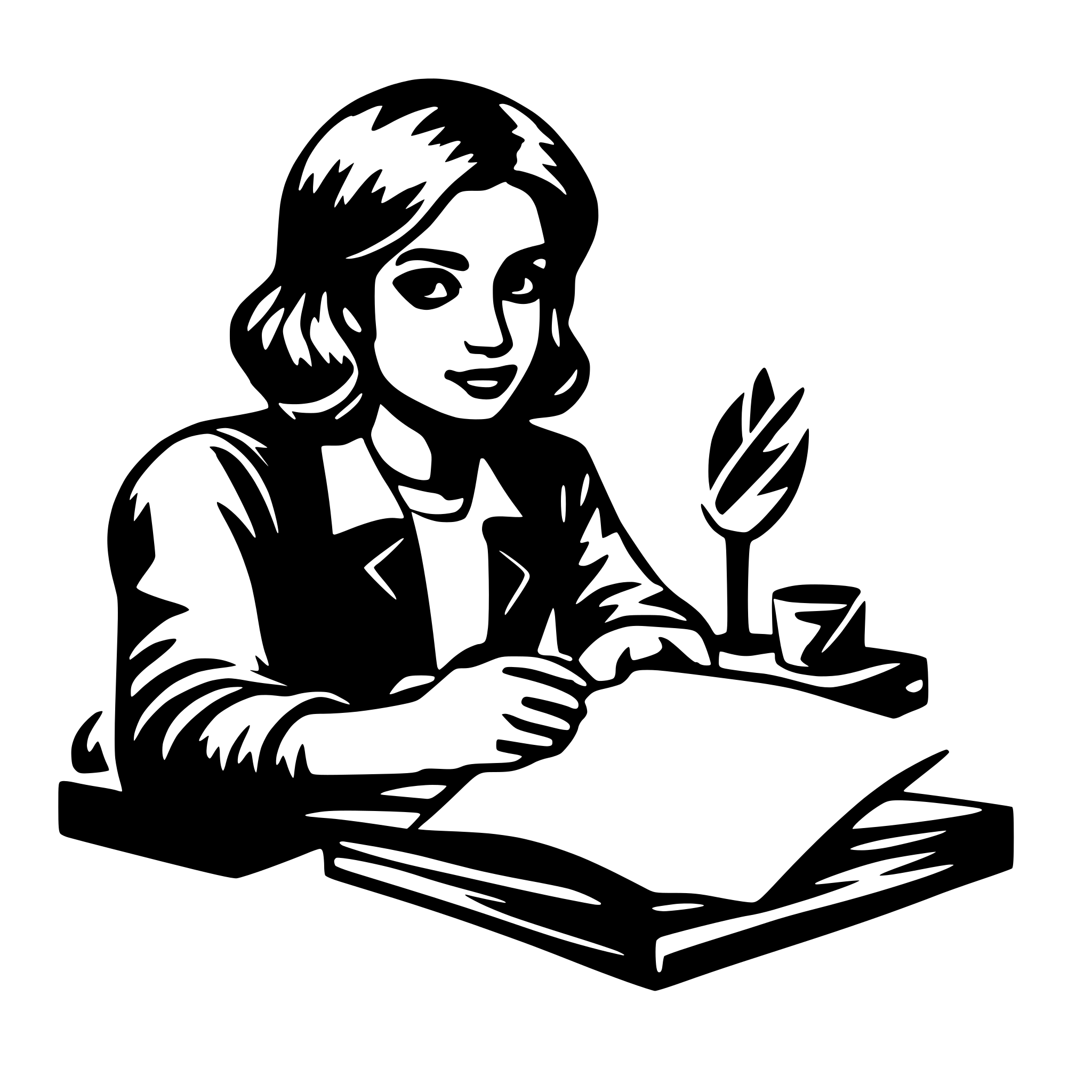 AI-generated SVG of 'study'
