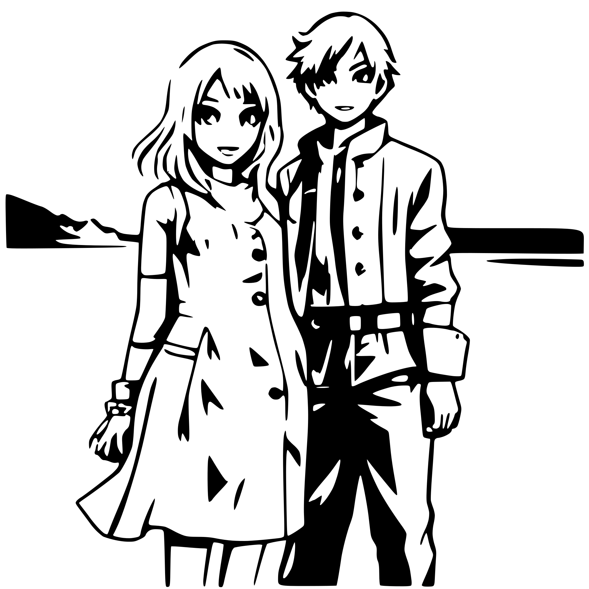 AI-generated SVG of a couple on beach