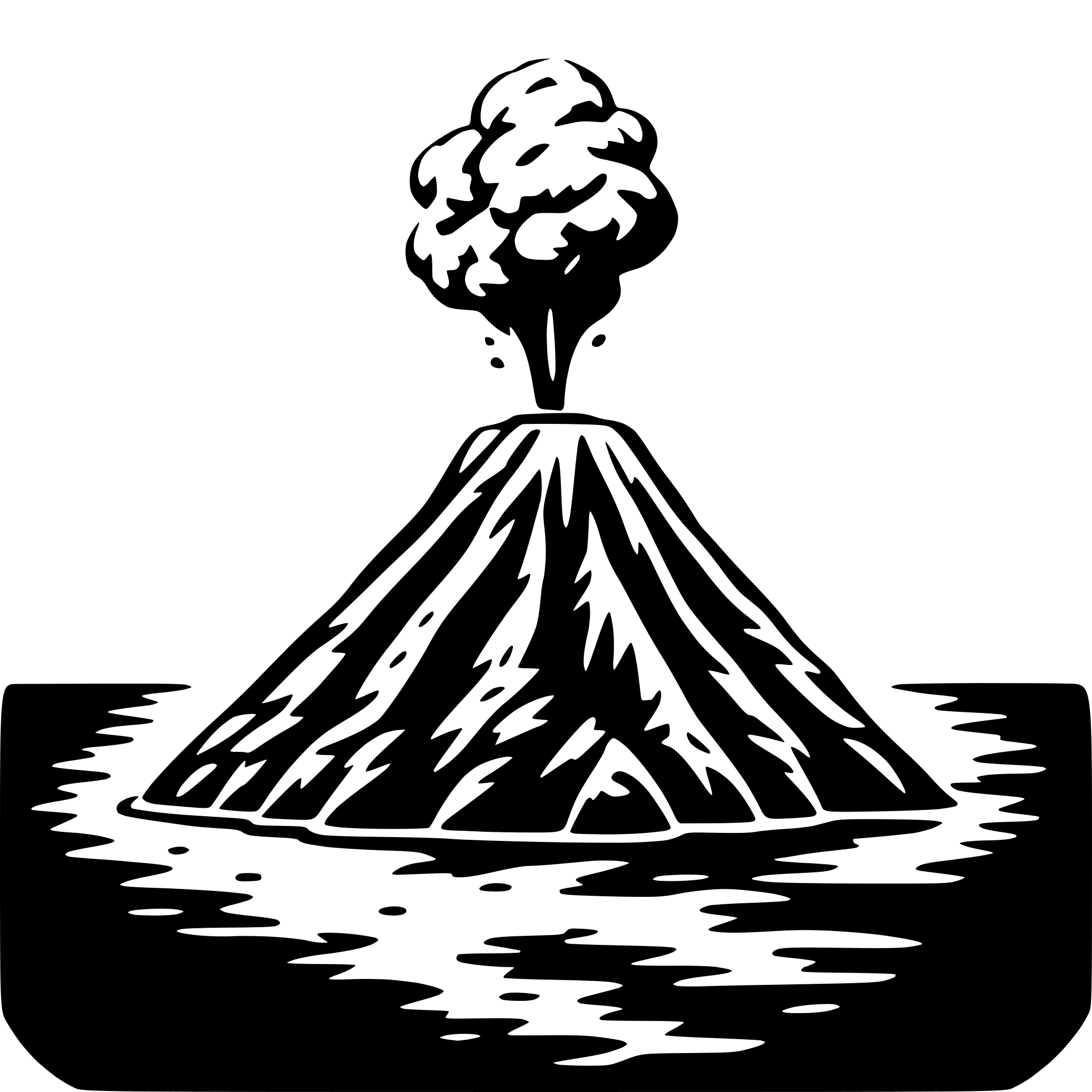 AI-generated SVG of a underwater volcano
