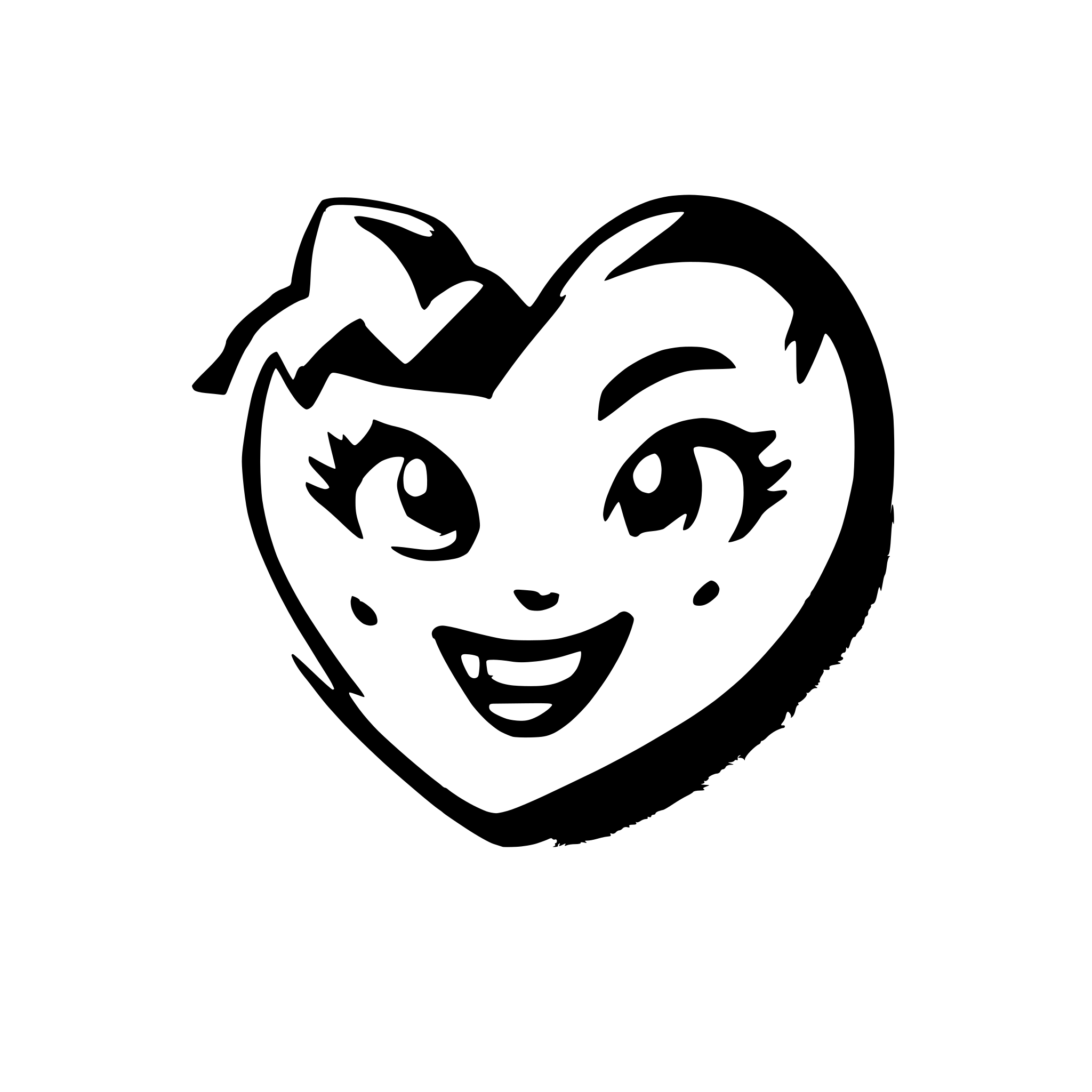 AI-generated SVG of a bold heart