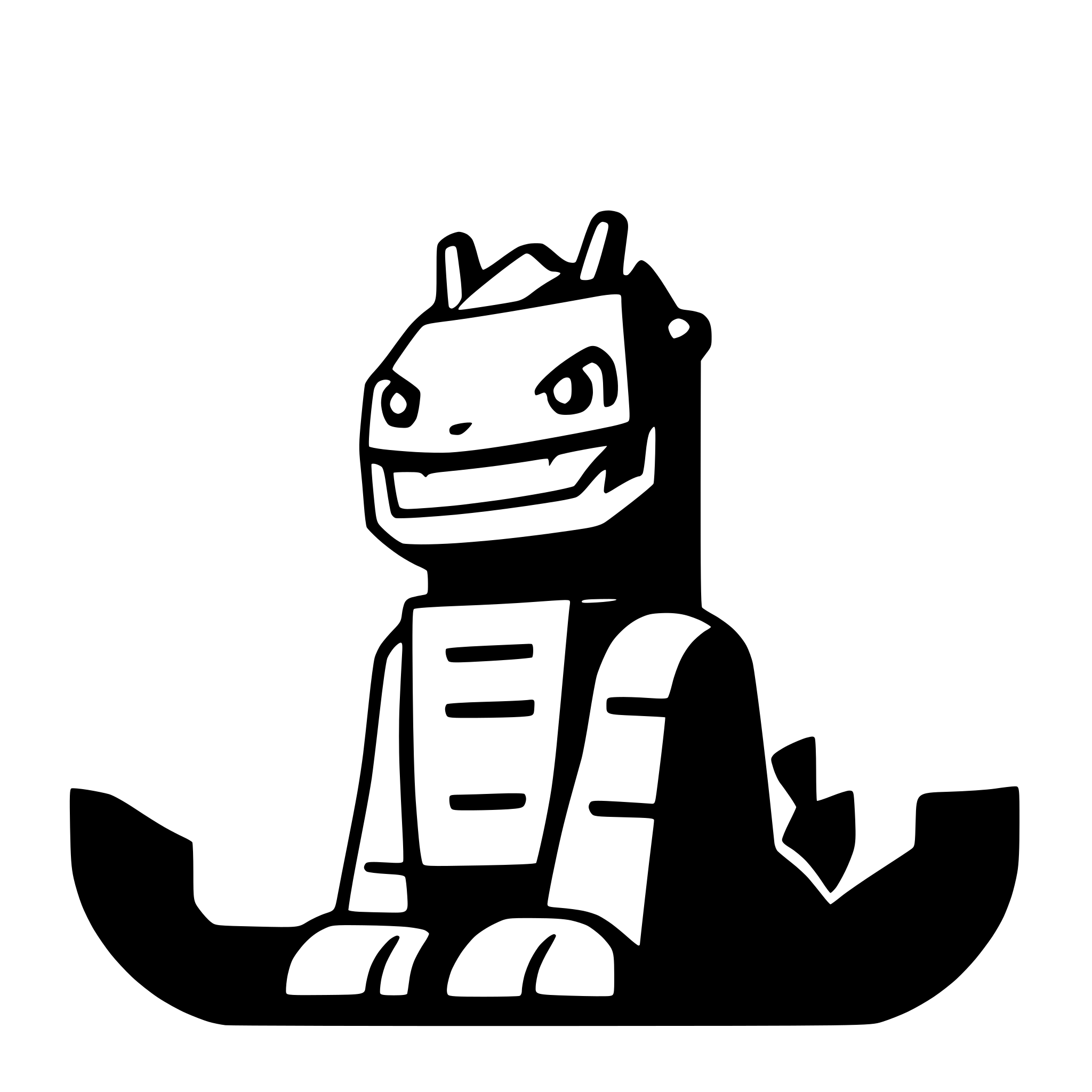 AI-generated SVG of a godzilla for kids
