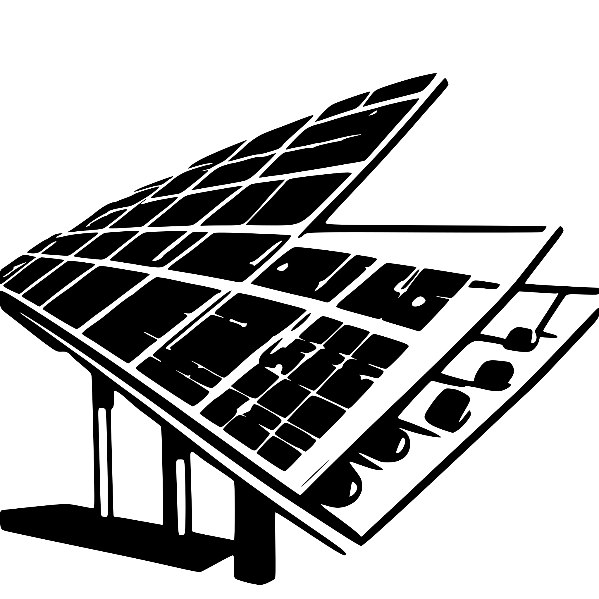 AI-generated SVG of a sun and solar panel, depicting power flow from sun to solar panel