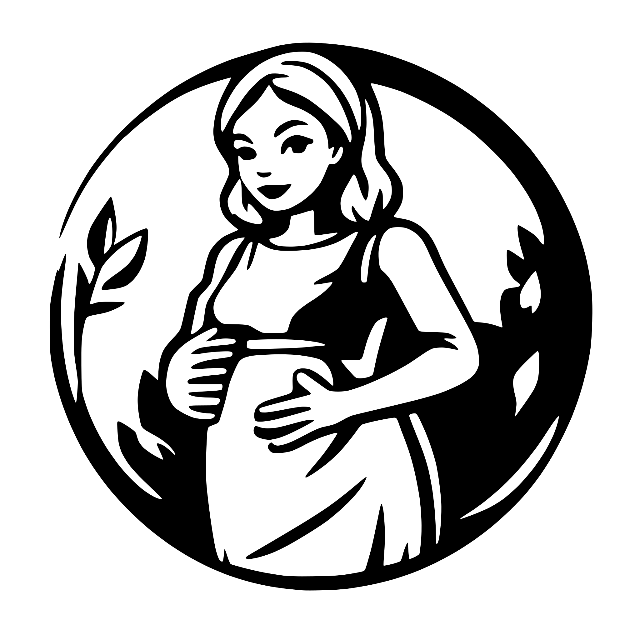 AI-generated SVG of 'pregnant woman support'