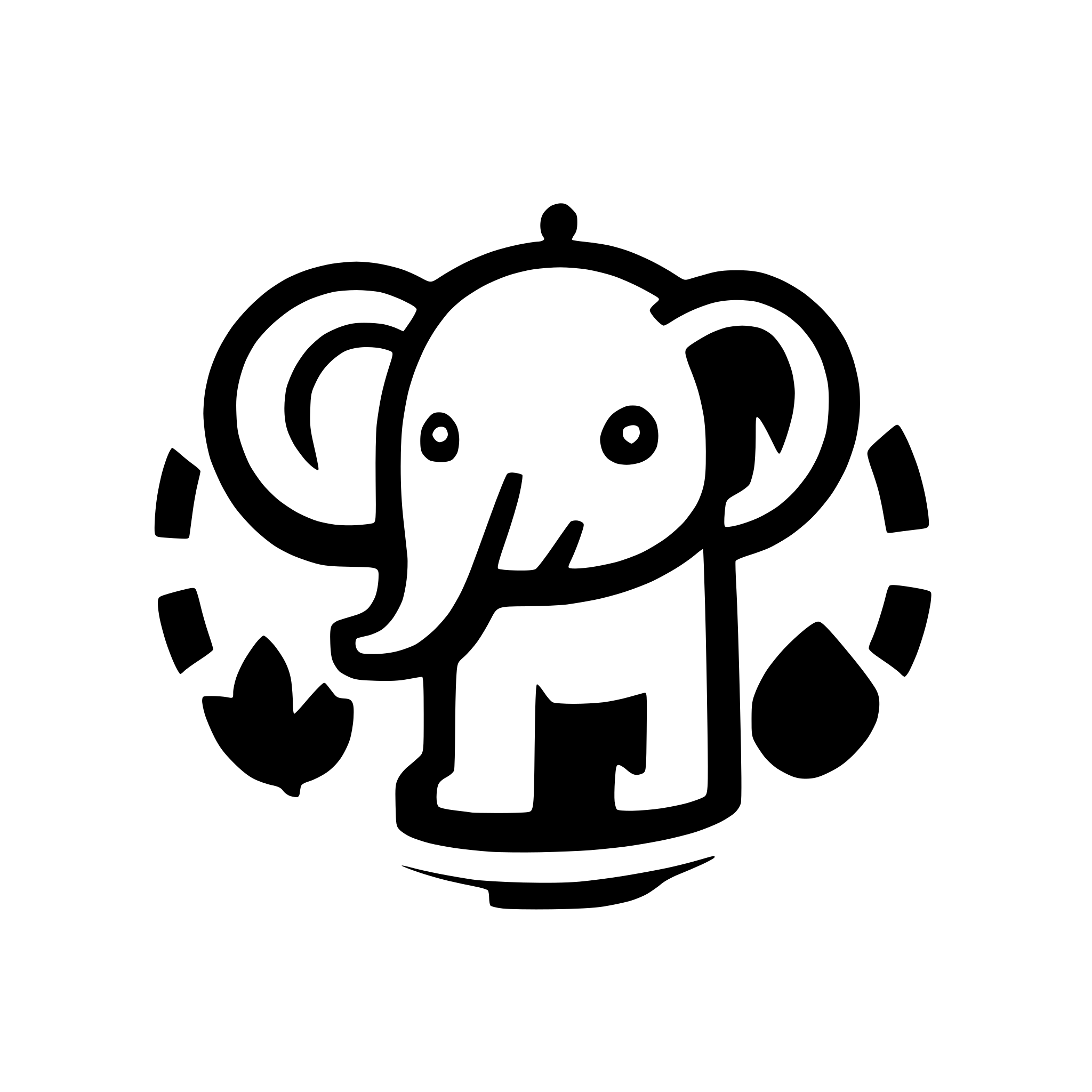 AI-generated SVG of a elephant