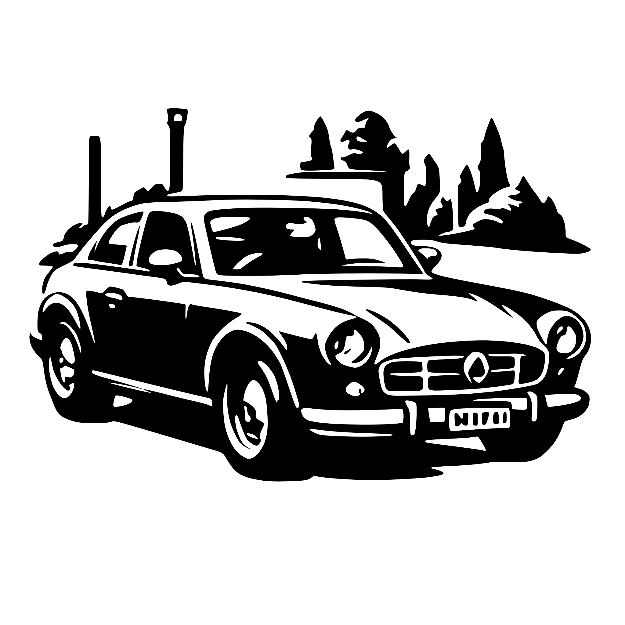 AI-generated SVG of a car repair