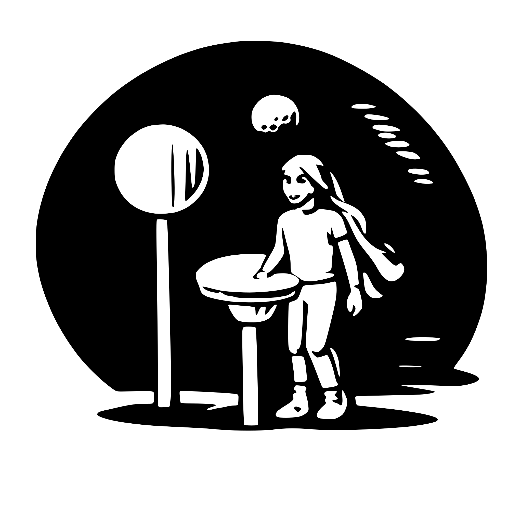 AI-generated SVG of a frisbee golf