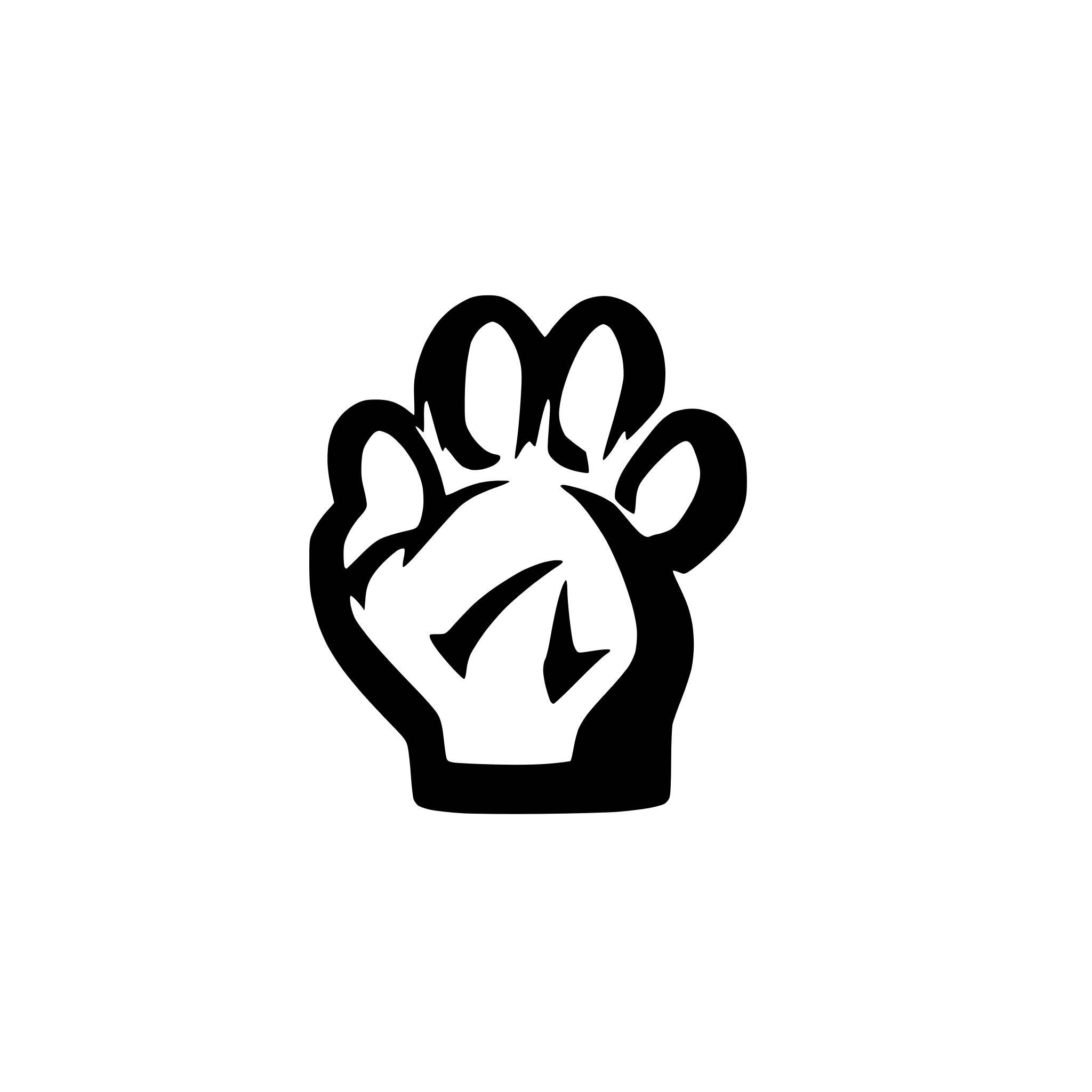 AI-generated SVG of a Infinty Heart Paw