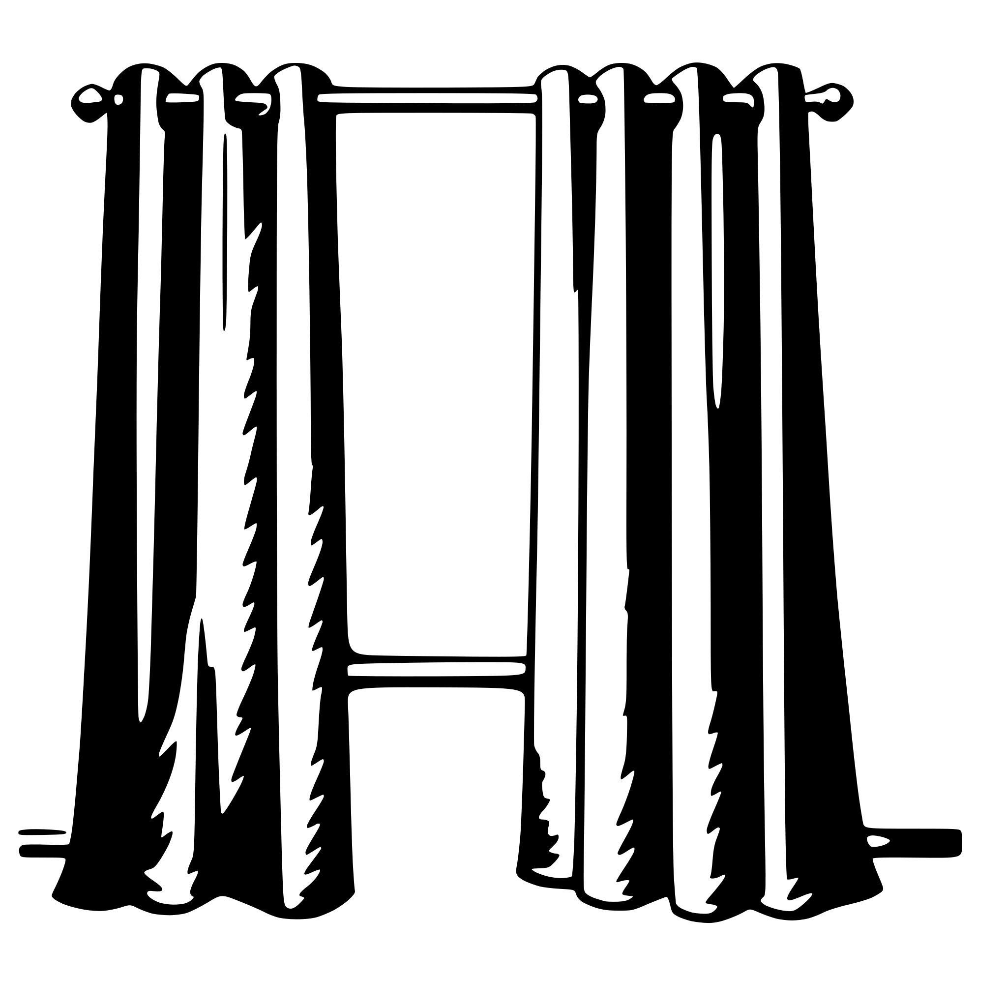 AI-generated SVG of 'curtain'