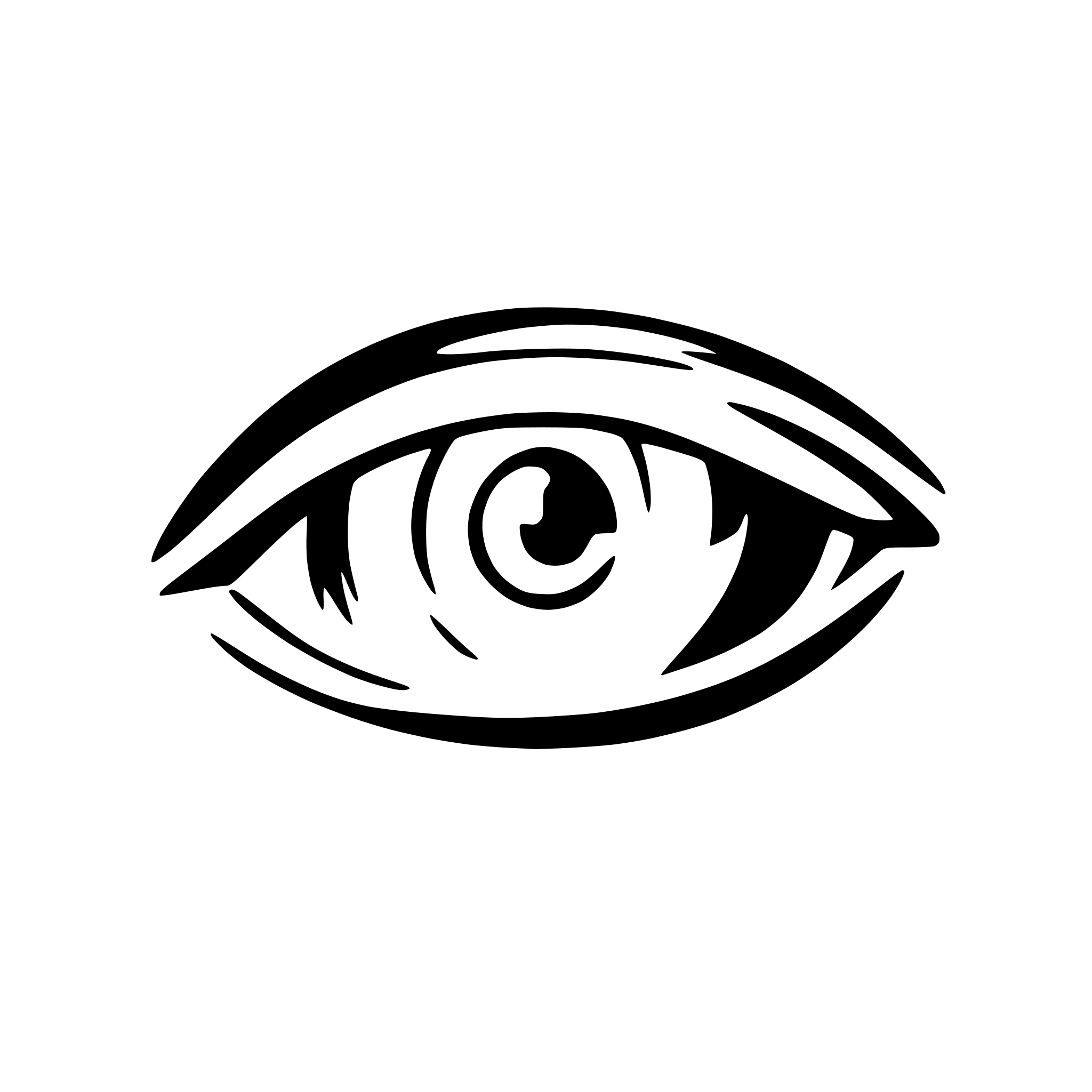 AI-generated SVG of a A logo of an eye with fire in place of the upper eye lashes