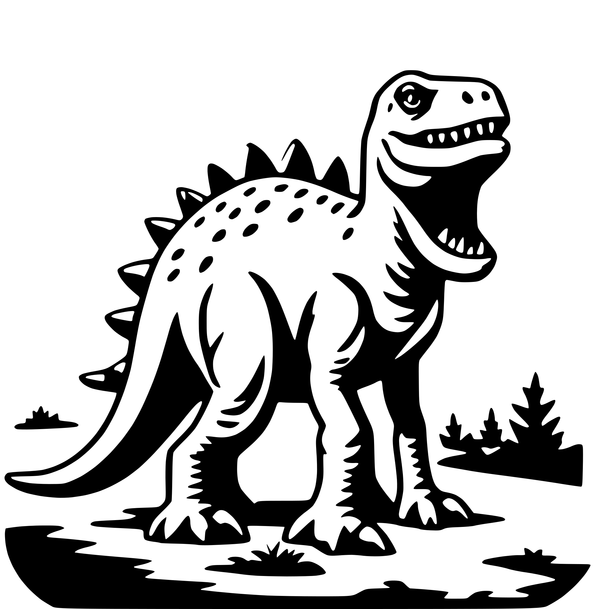 AI-generated SVG of 'dinosaurs'