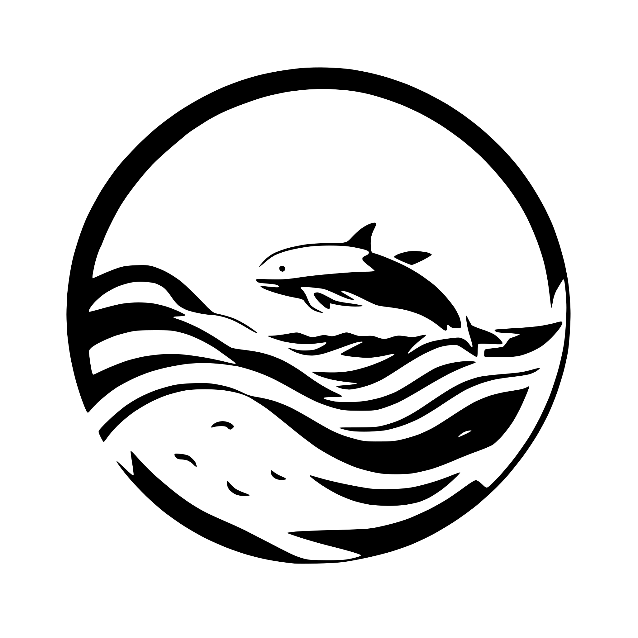 AI-generated SVG of a whale diving in ocean waves