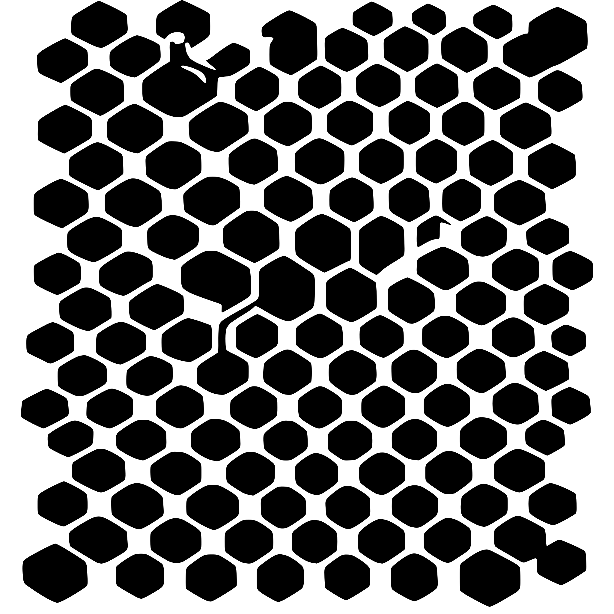 AI-generated SVG of a honeycomb