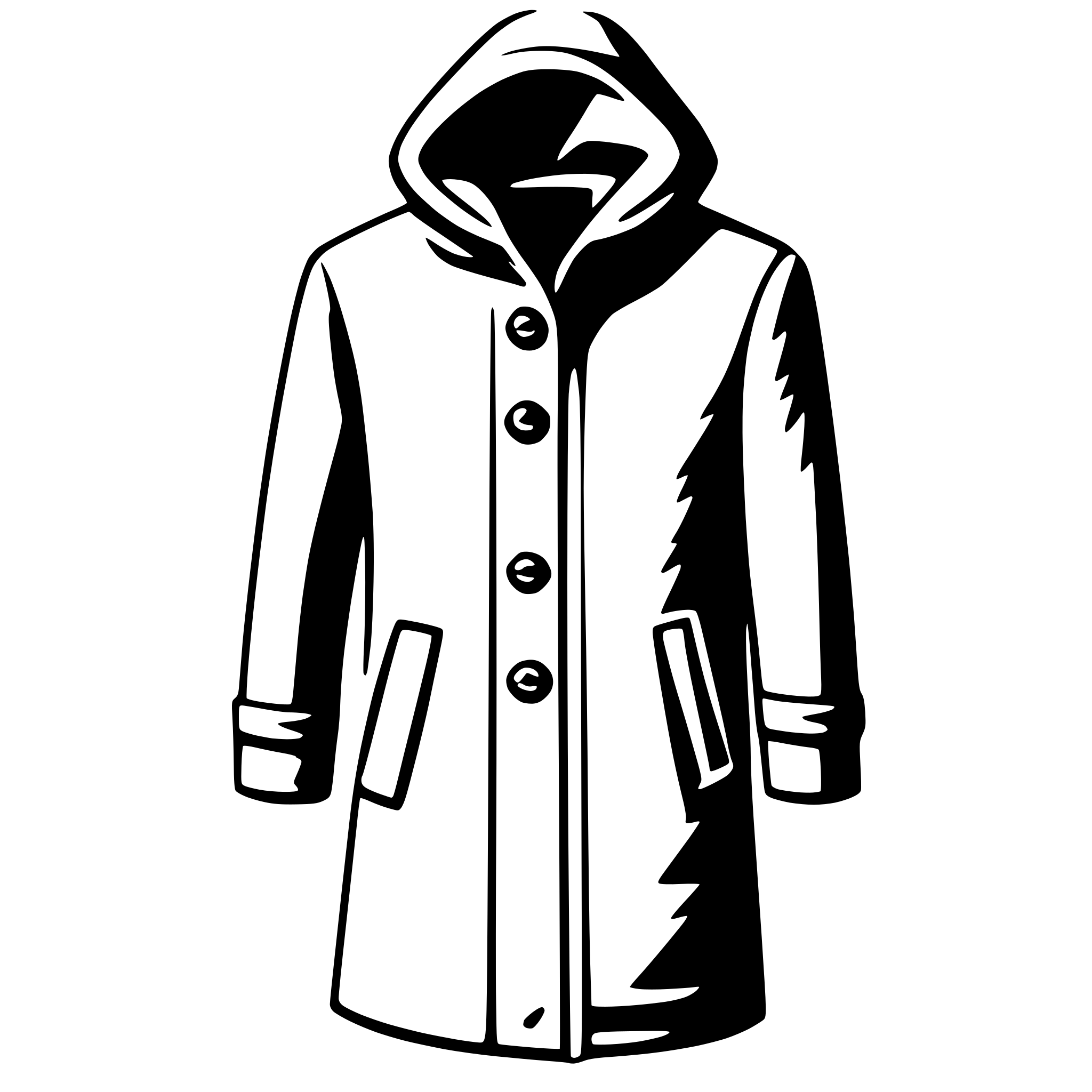AI-generated SVG of a coat