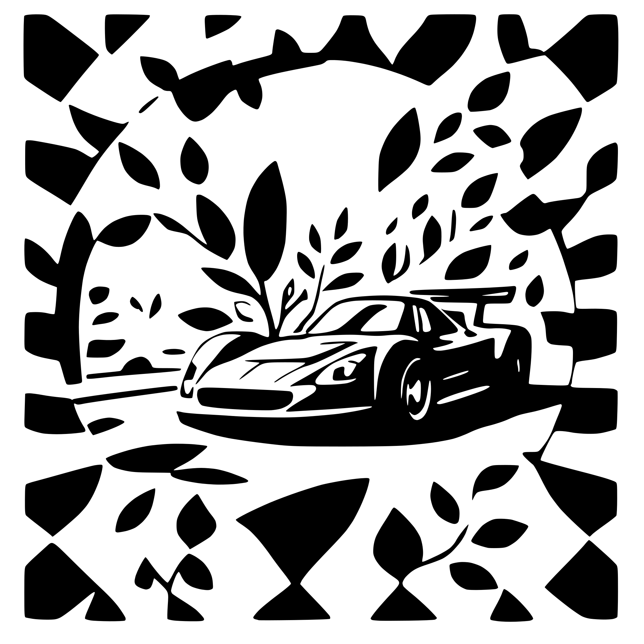 AI-generated SVG of a racecar