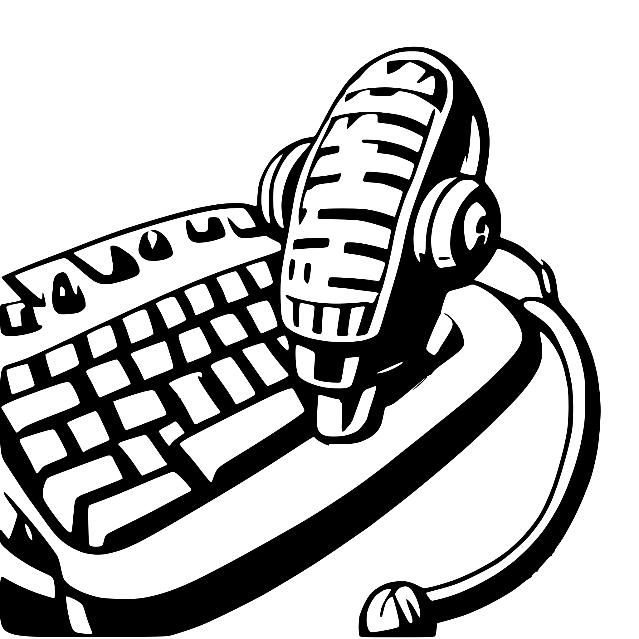 AI-generated SVG of a keyboard and microphone